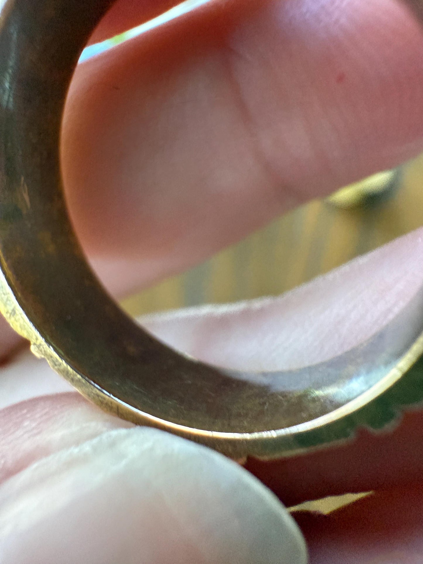 REGARD Antique Love Token Ring 14k Gold Ring Romantic Victorian Engraved Ornate Cigar Eternity Band Wedding Stacker Love Gift Jewelry Words