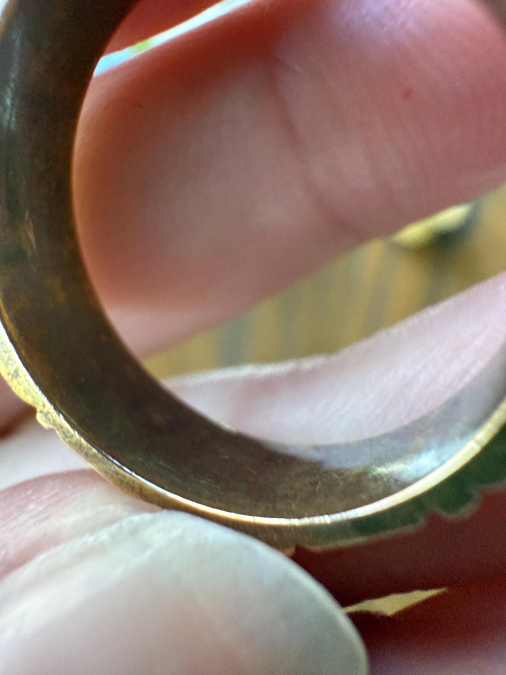 REGARD Antique Love Token Ring 14k Gold Ring Romantic Victorian Engraved Ornate Cigar Eternity Band Wedding Stacker Love Gift Jewelry Words