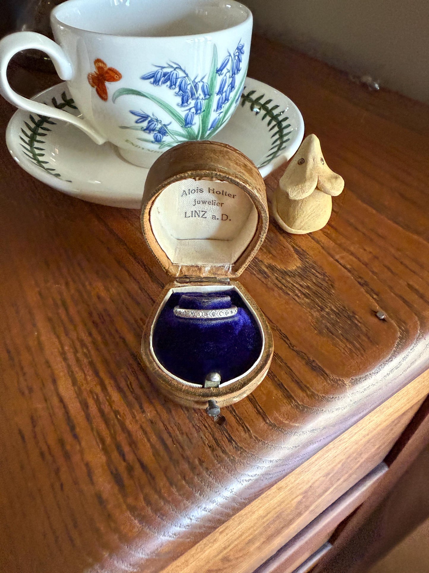 PLATINUM Edwardian Antique 22 Old Mine Single Cut DIAMOND Full Eternity Band Ring Romantic Gift Wedding Stacker .7 Ct OMC Engraved Edge