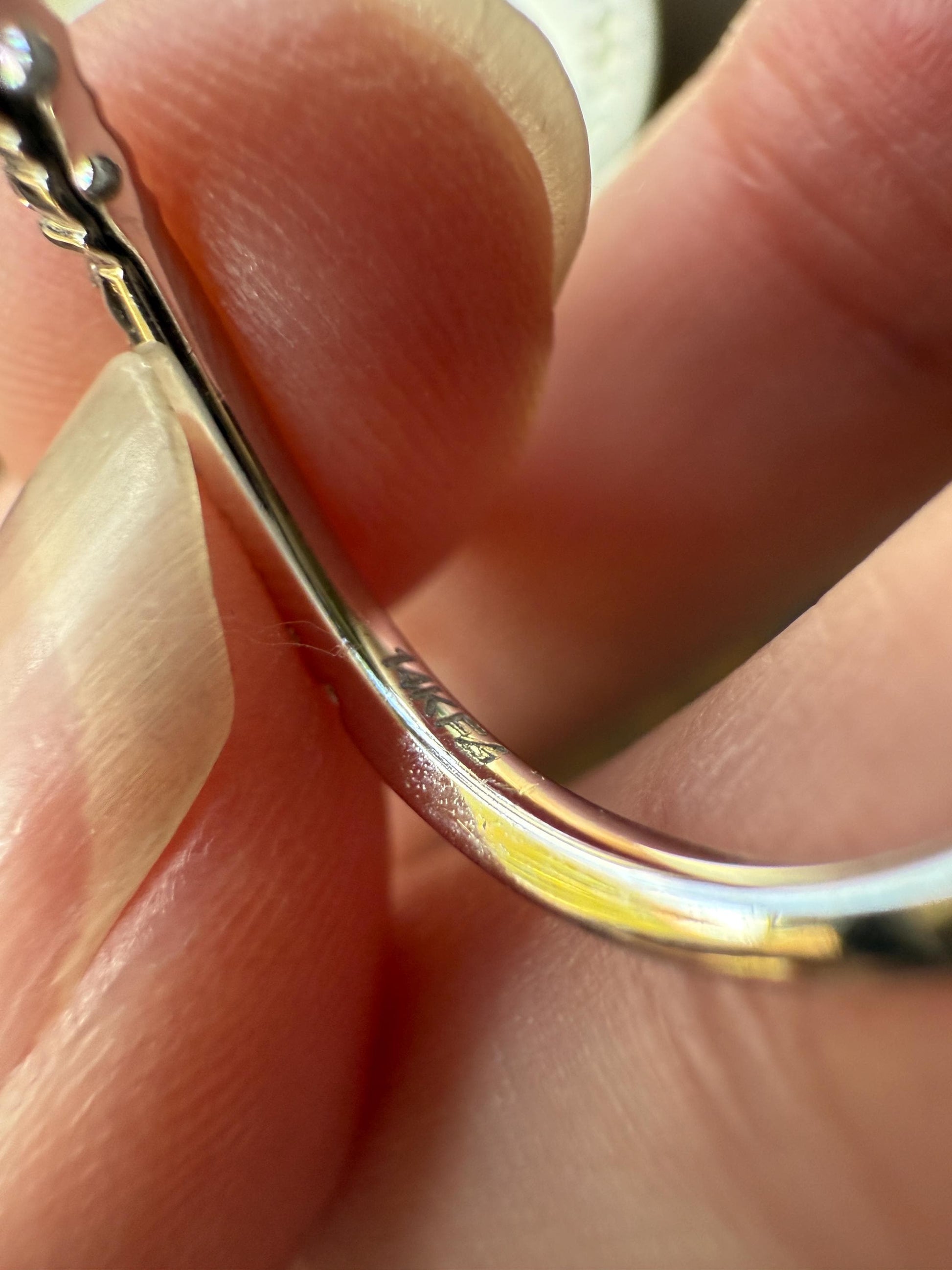 Vintage CHEVRON V Ring Graduated Brilliant Cut Diamonds Band 14k White Gold Ring Ultimate Stacker Crown Half Hoop Ringstack Unique Gift