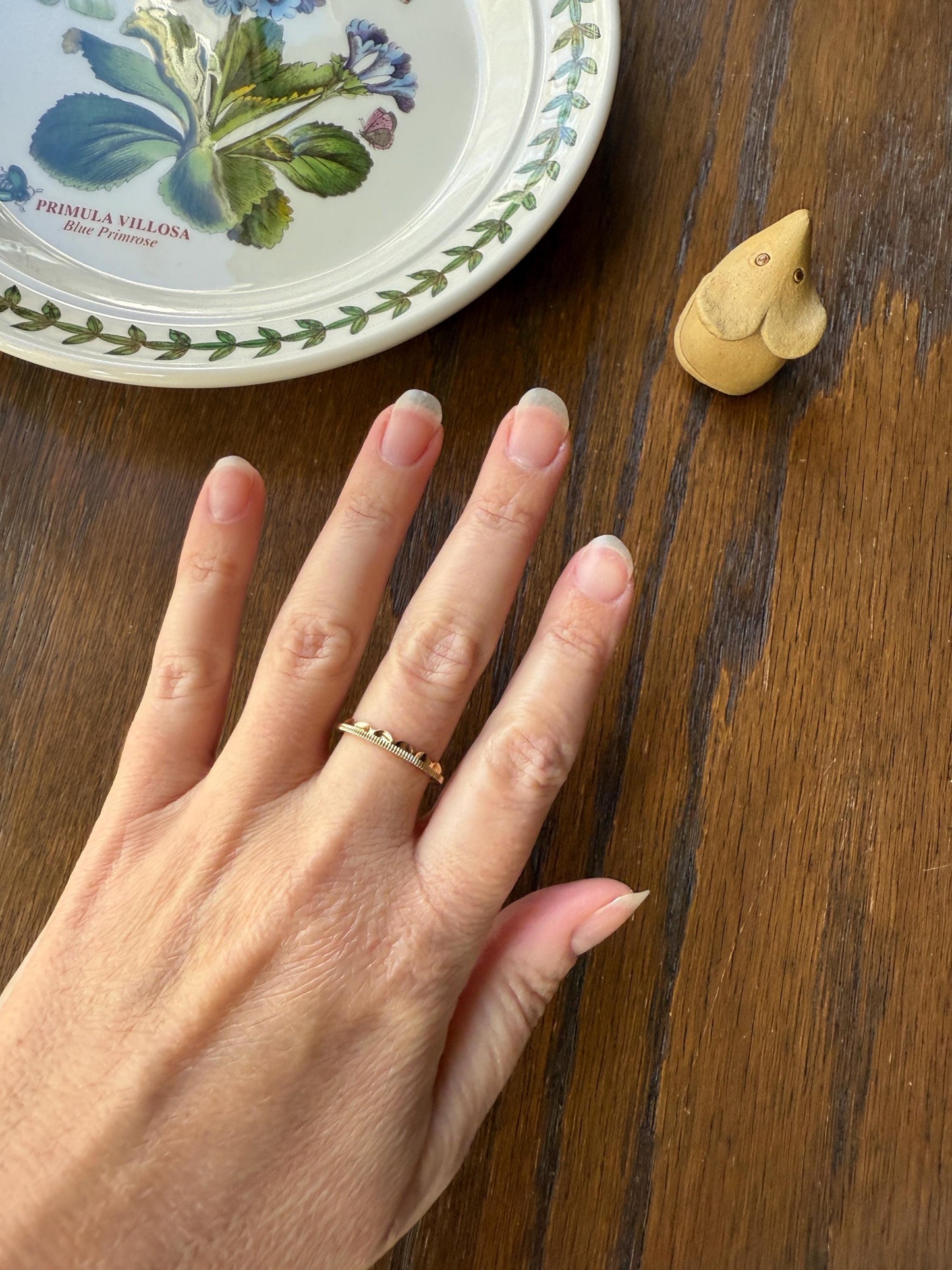 Vintage CROWN Ring Figural Stacker Band 14k Gold Ring Scalloped Ruffled & Coin Edge Ultimate Stacker Eternity Ringstack Unique Gift