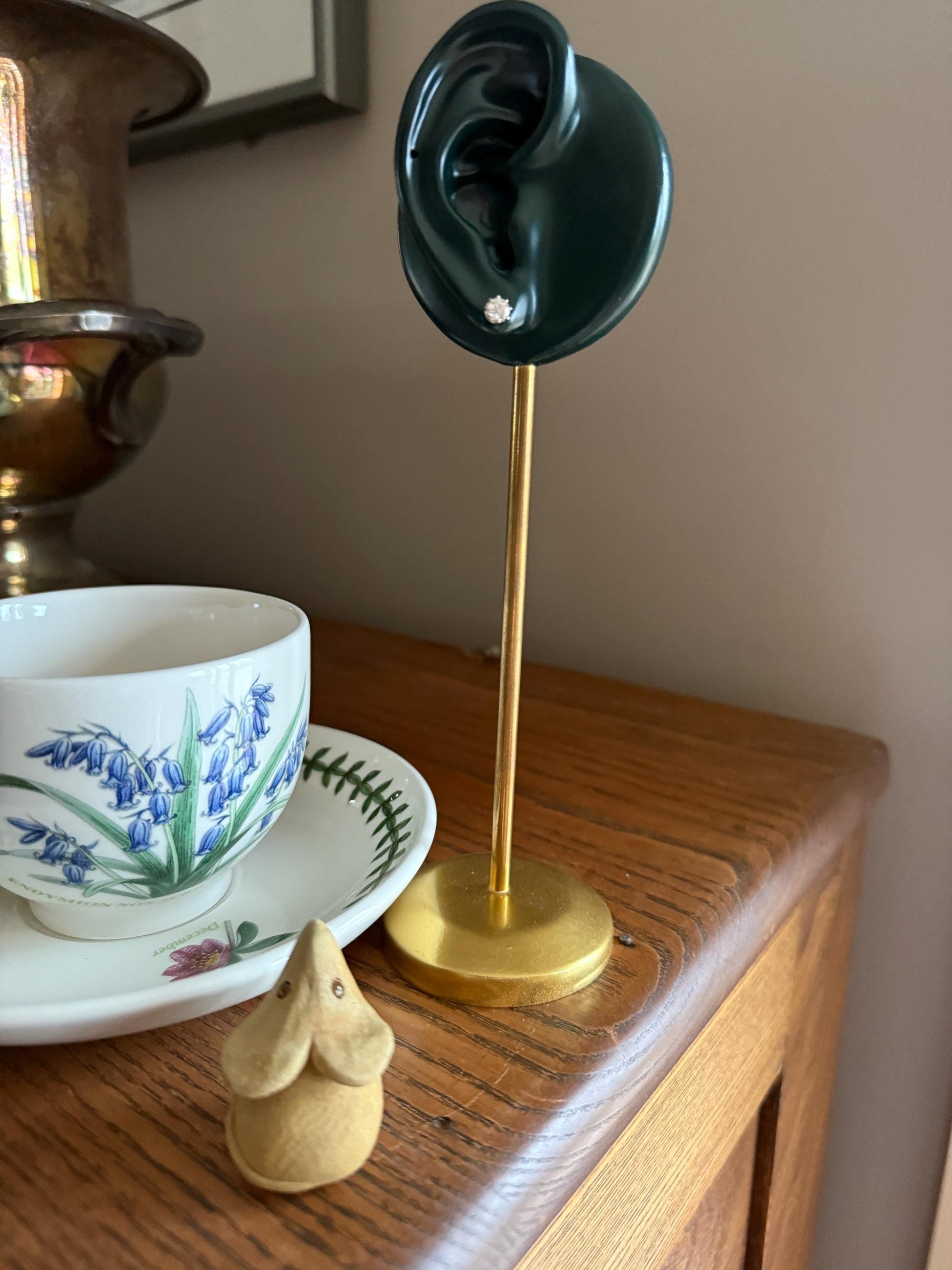 Vintage .7 Ctw Transitional Cut DIAMOND Buttercup Prong Stud Earrings French 18k Gold Platinum Romantic Gift Earstack Minimalist Alpa Back