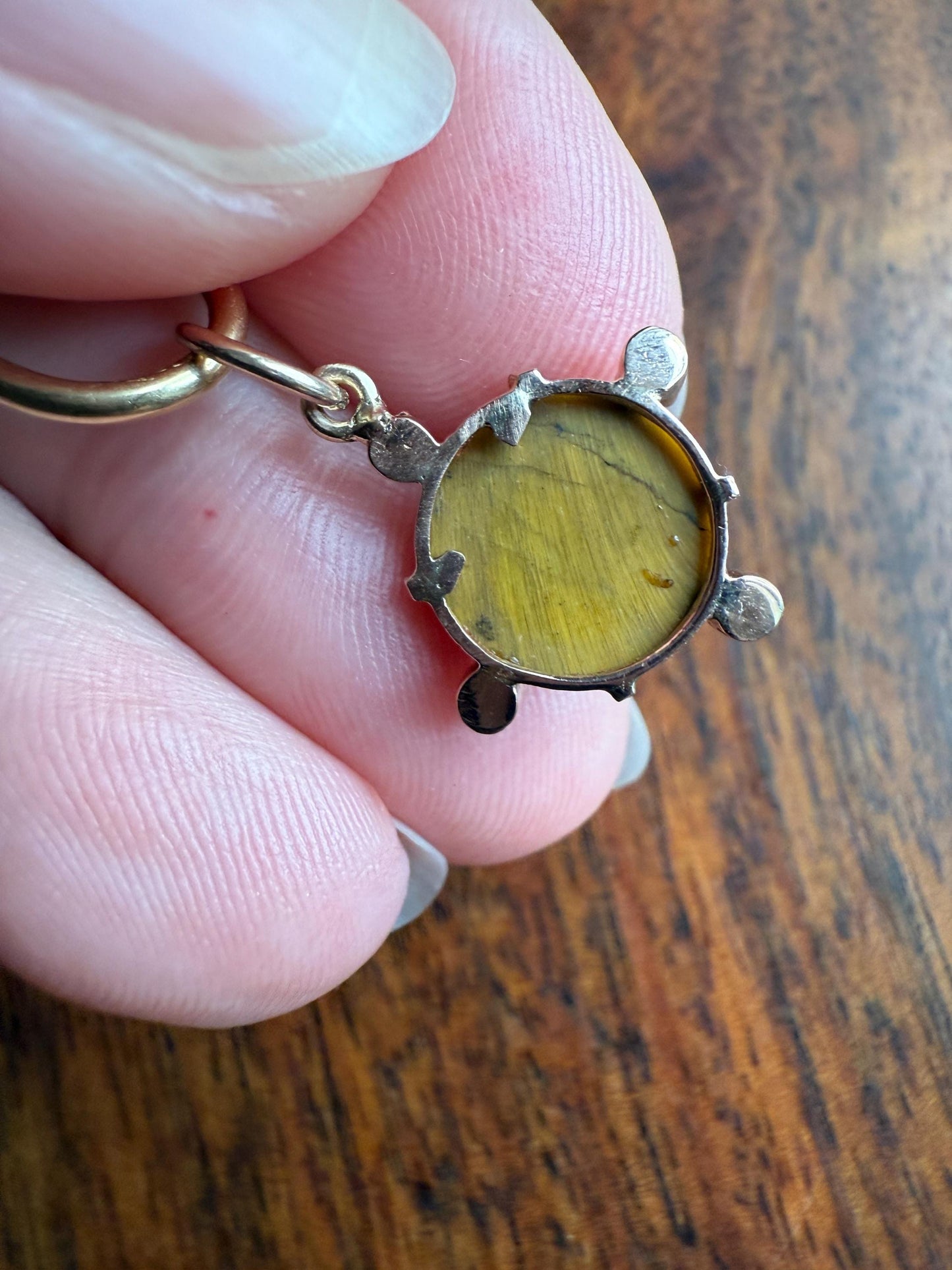 MOON Antique Carve Catseye Chyrsoberyl Pearl Smiling Man Face French Victorian 18k Gold Figural Pendant Belle Epoque Necklace Bracelet Charm