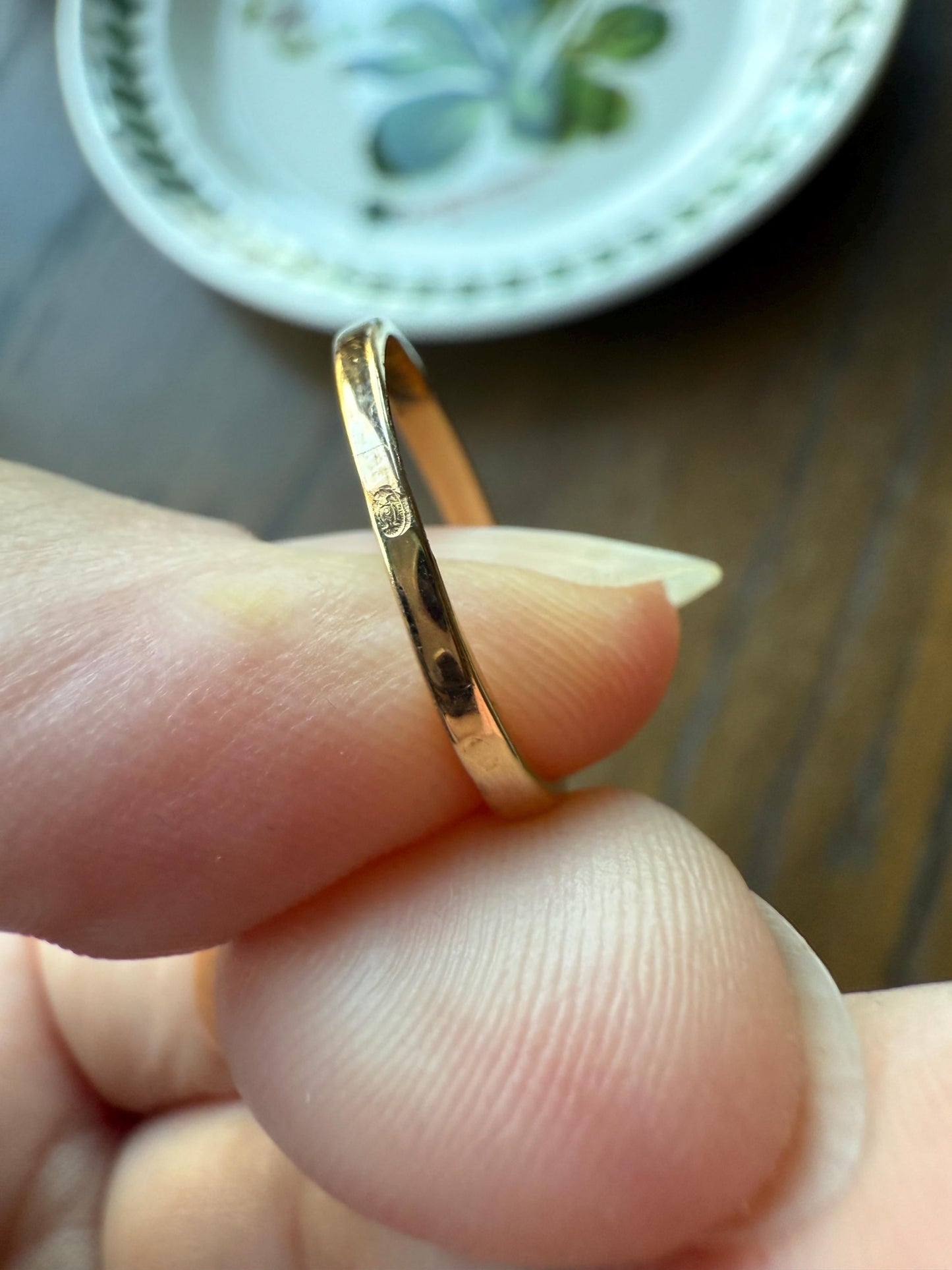 TALL Dainty French Old Mine Cut Diamond Solitaire Engagement Ring 18k Rosy Gold Romantic Gift Belle Epoque Love Stacker Prong Set Minimalist