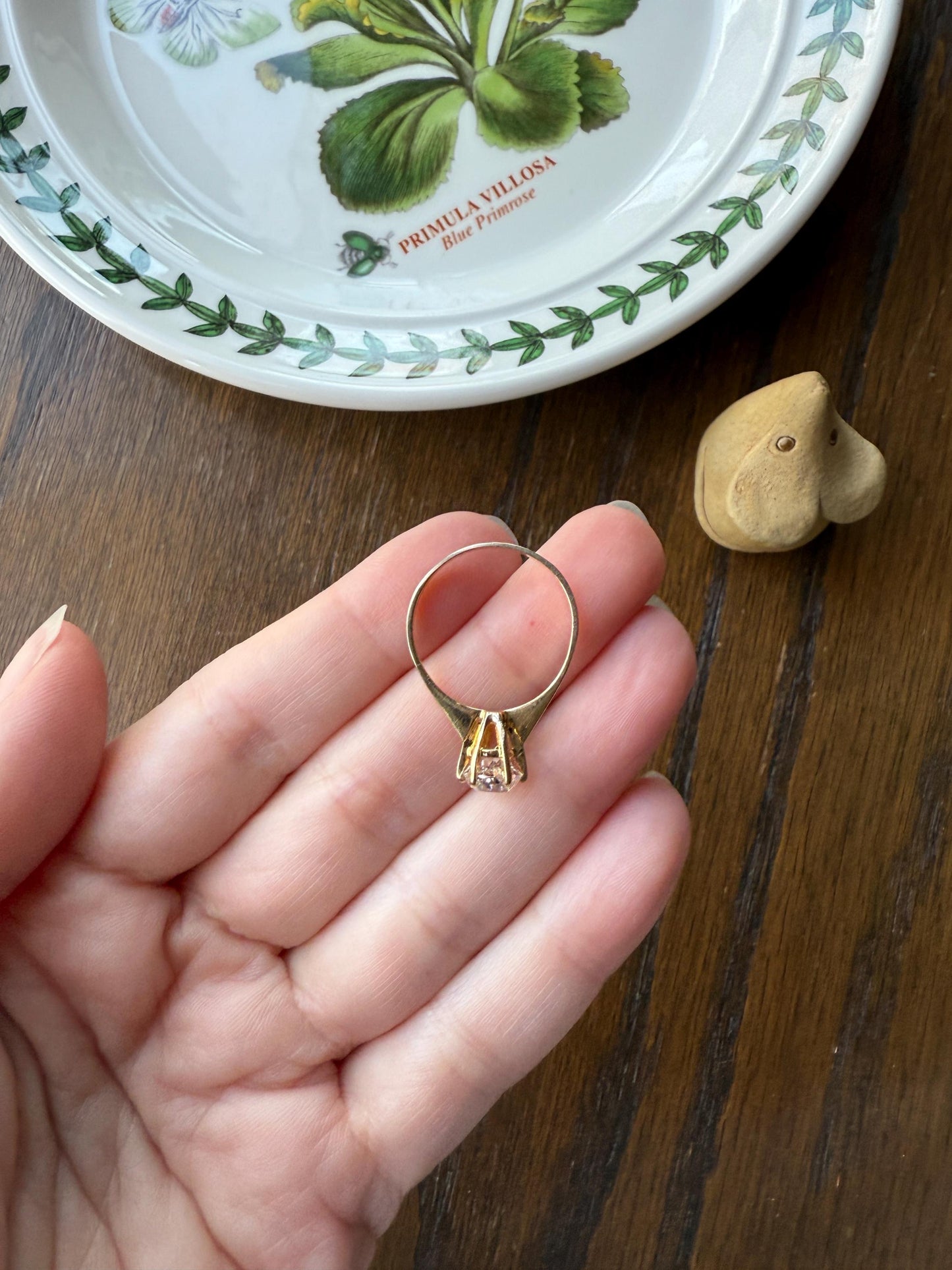 Vintage EYE CLEAN 1.2 Carat French Solitaire Ring Chunky Antique Cushion Old Mine Cut DIAMOND 18k Gold Band Engagement Romantic Gift 1Ct OmC