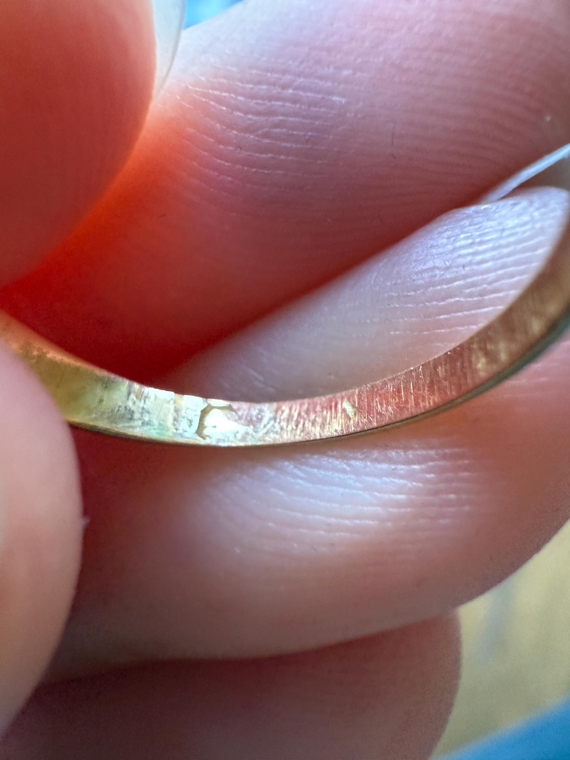 Chunky Antique .4 Carat Eye Clean Old Mine Cut Diamond Buttercup Gypsy Band Victorian 18k Gold Ring Wide Stacker Gift Belcher Unisex OMC Man