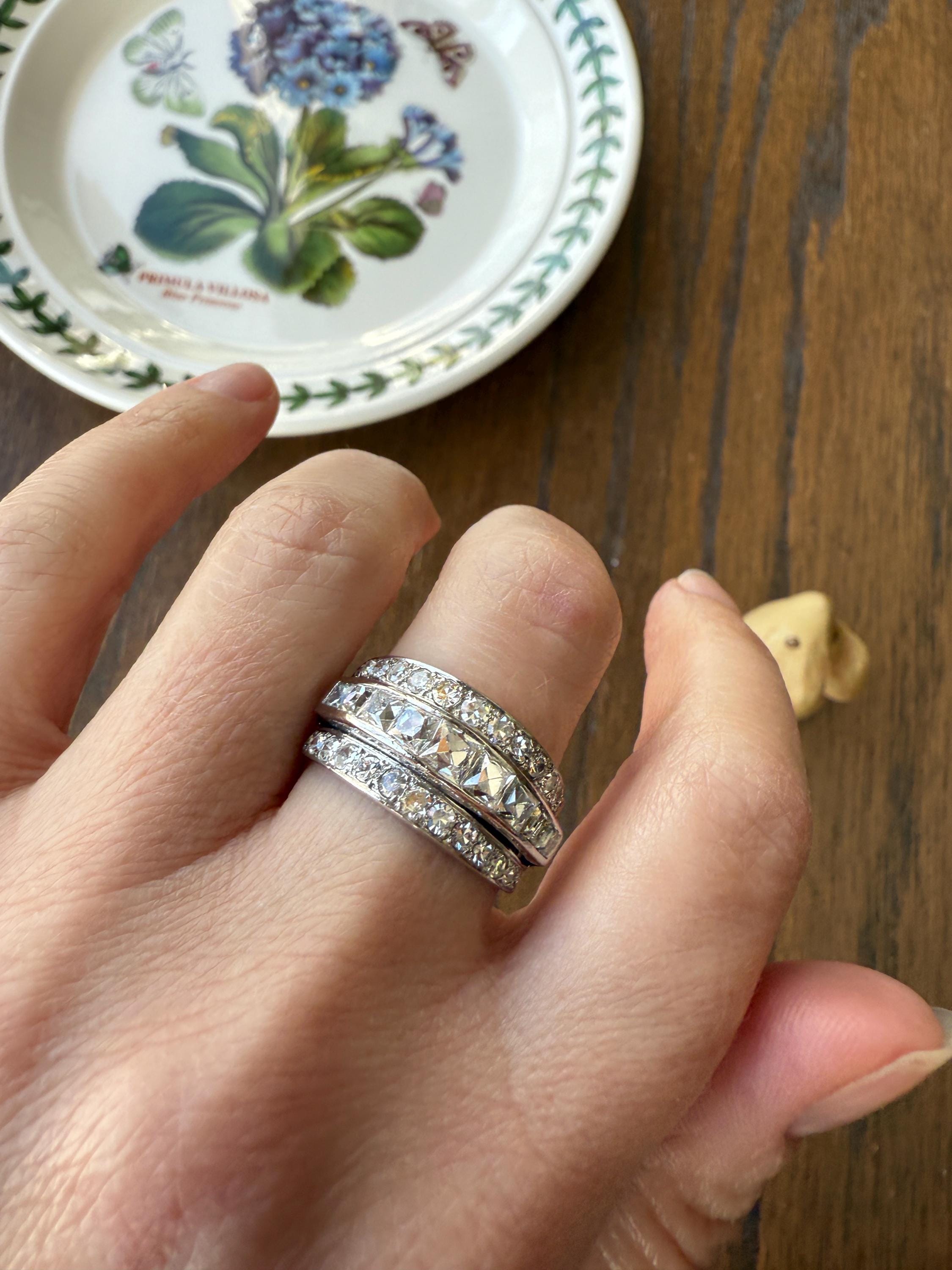 Chunky Vintage 2.3 Carat Old French Cut & Single Cut DIAMOND