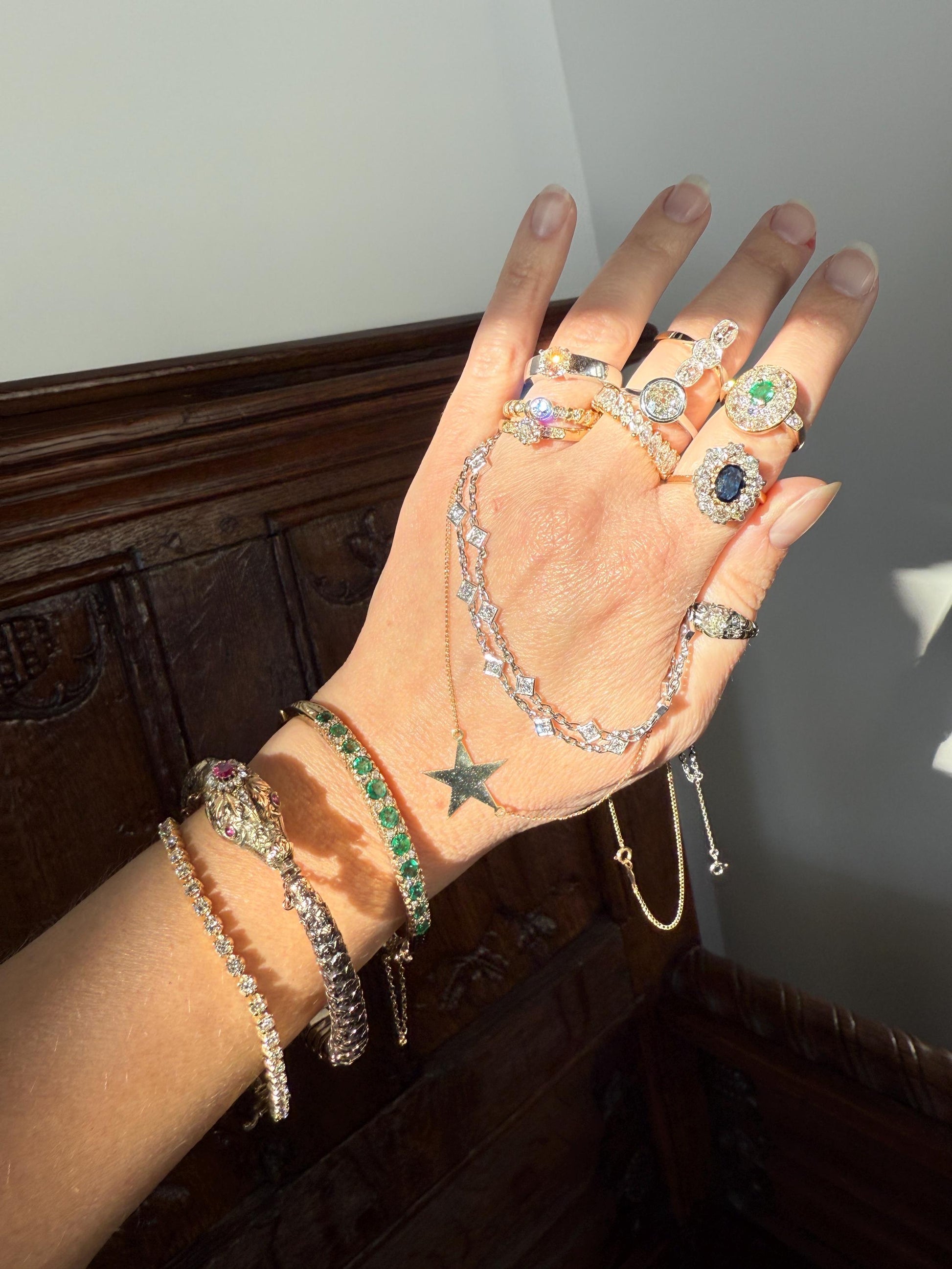 Antique Oval Pave Panel Ring Green Natural Emerald 1.25 Carat Old Mine Cut Diamonds Cluster 18k Gold French Ornate Texture