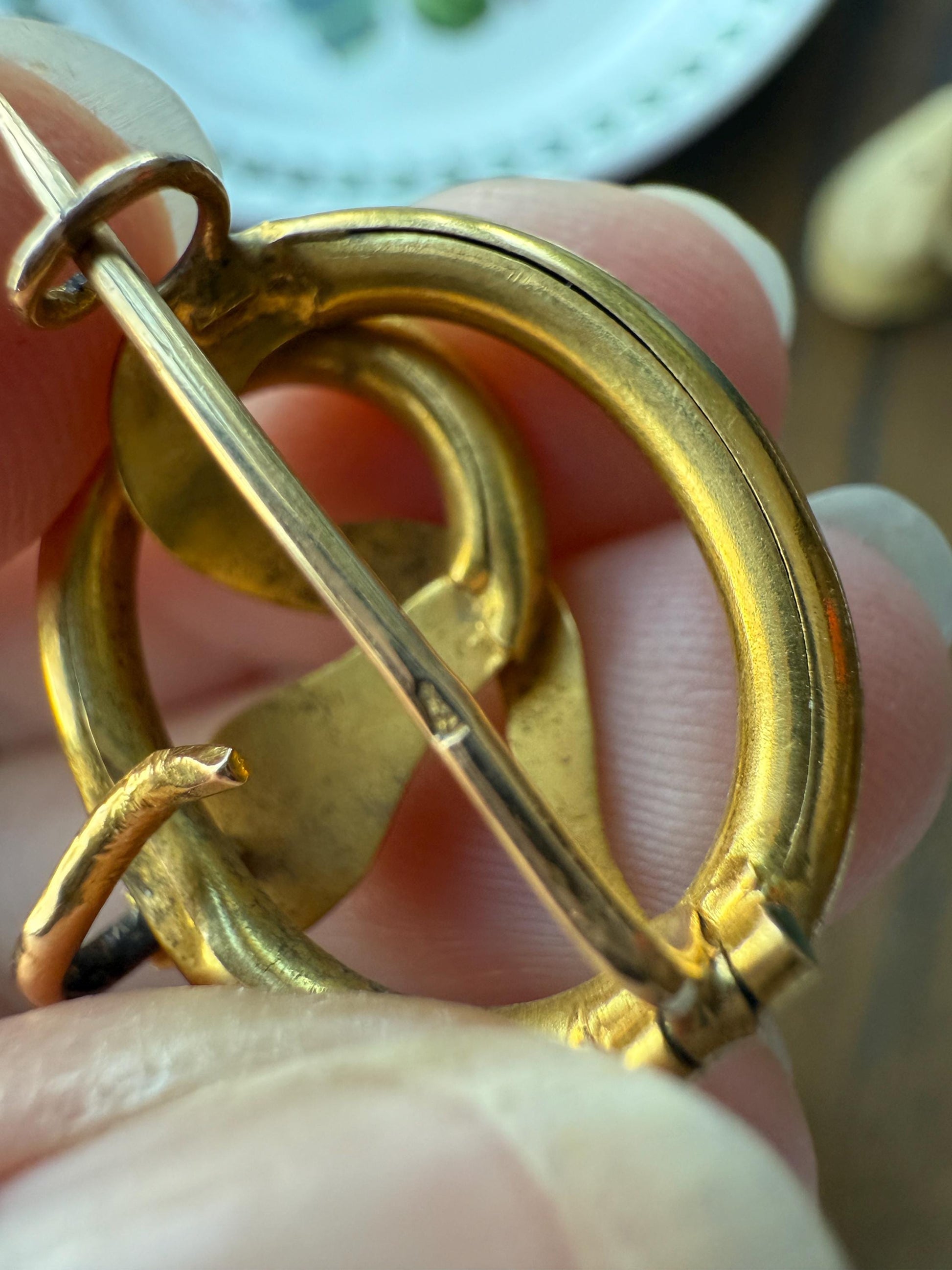 SNAKE Victorian Antique Figural 18k Gold Solid French Brooch w/ Pendant Holder Extender Connector Green Emerald Head Ruby Eyes