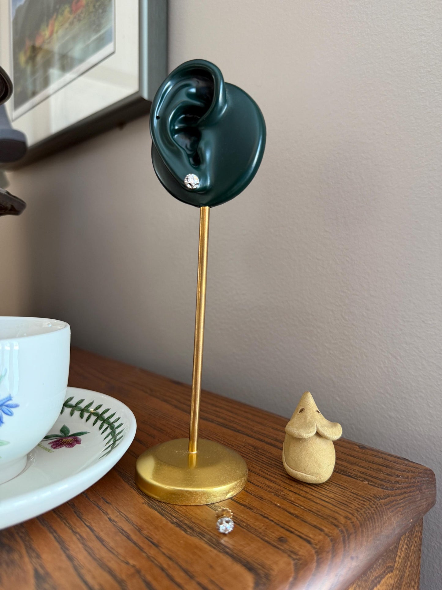 Antique .56 Carat Tdw Old Mine Cut DIAMOND Studs 18k Gold Screw Back Stud EARRINGS French Romantic Gift Belle Epoque Bridal Minimalist