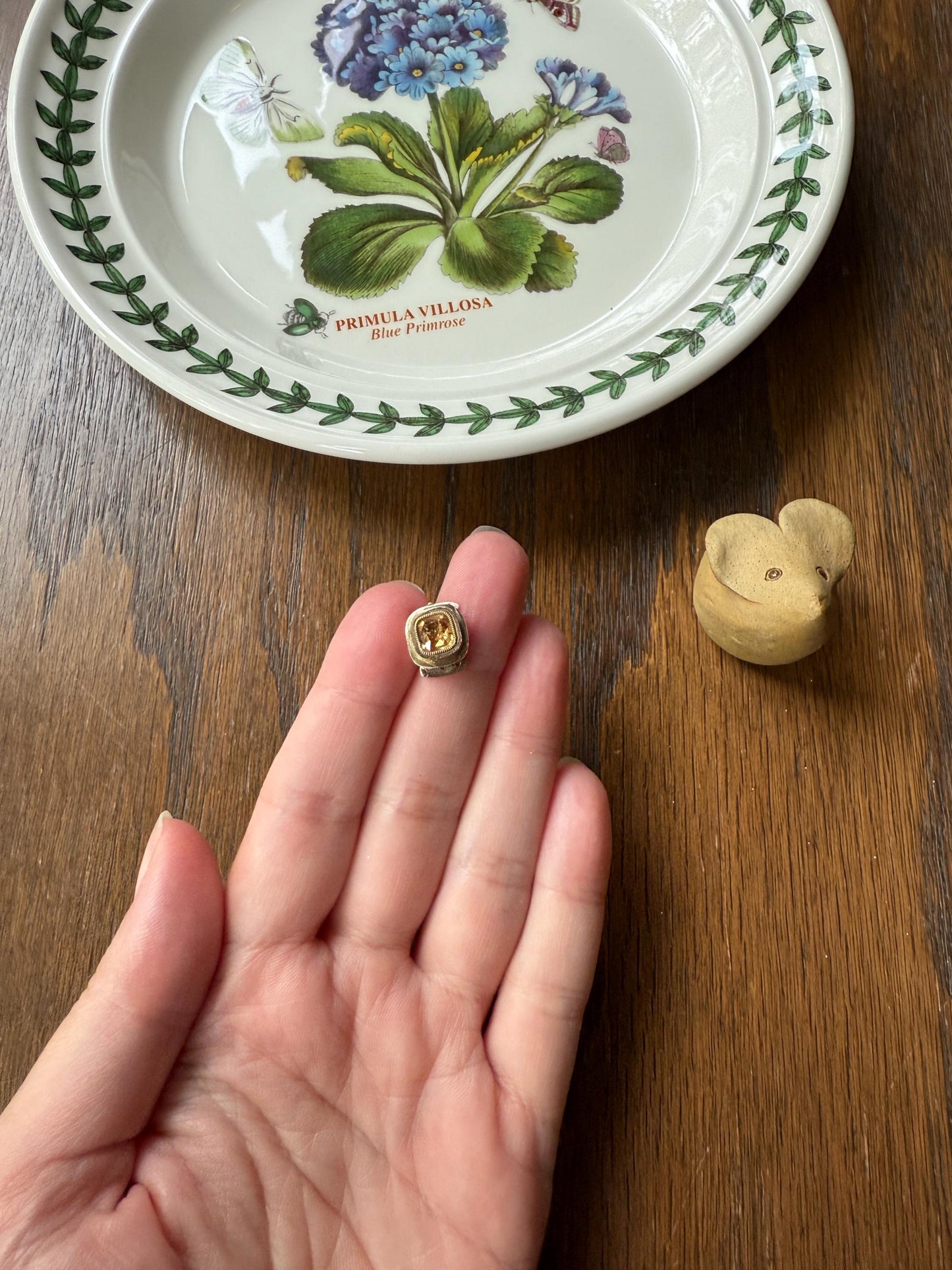 Antique Old Cut CITRINE Georgian Era Clasp Extender Connector 10k 14k Gold Yellow Geometric Victorian Necklace Bracelet Parts Findings