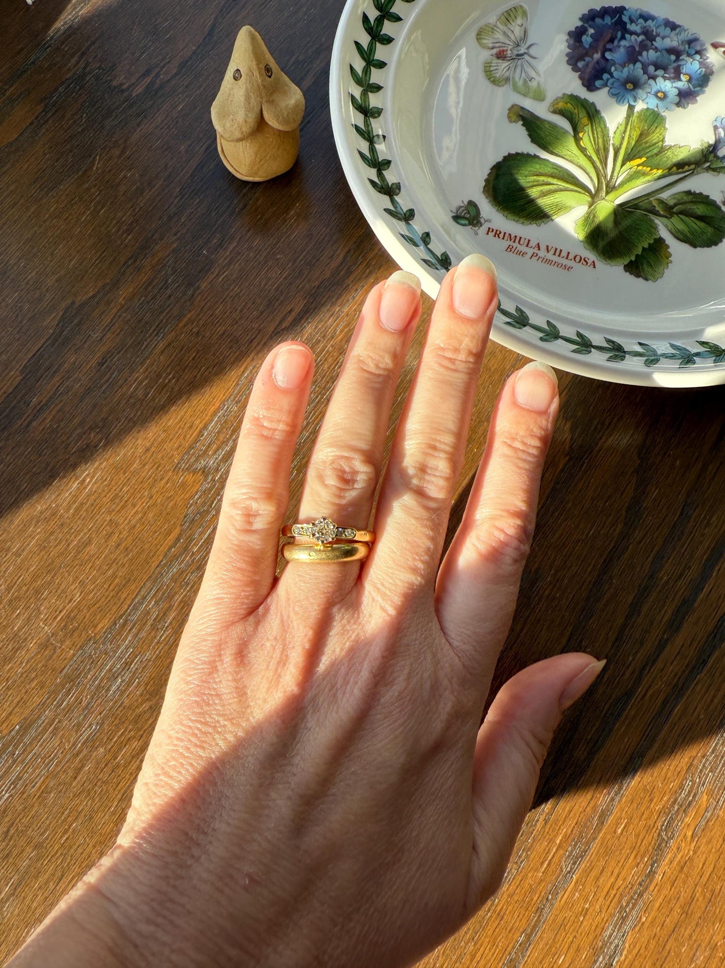 Classic Antique .6 Carat Old Mine Cut Diamond Solitaire & Accents 18k Gold French Victorian Engagement Ring Band Minimalist Stacker OMC