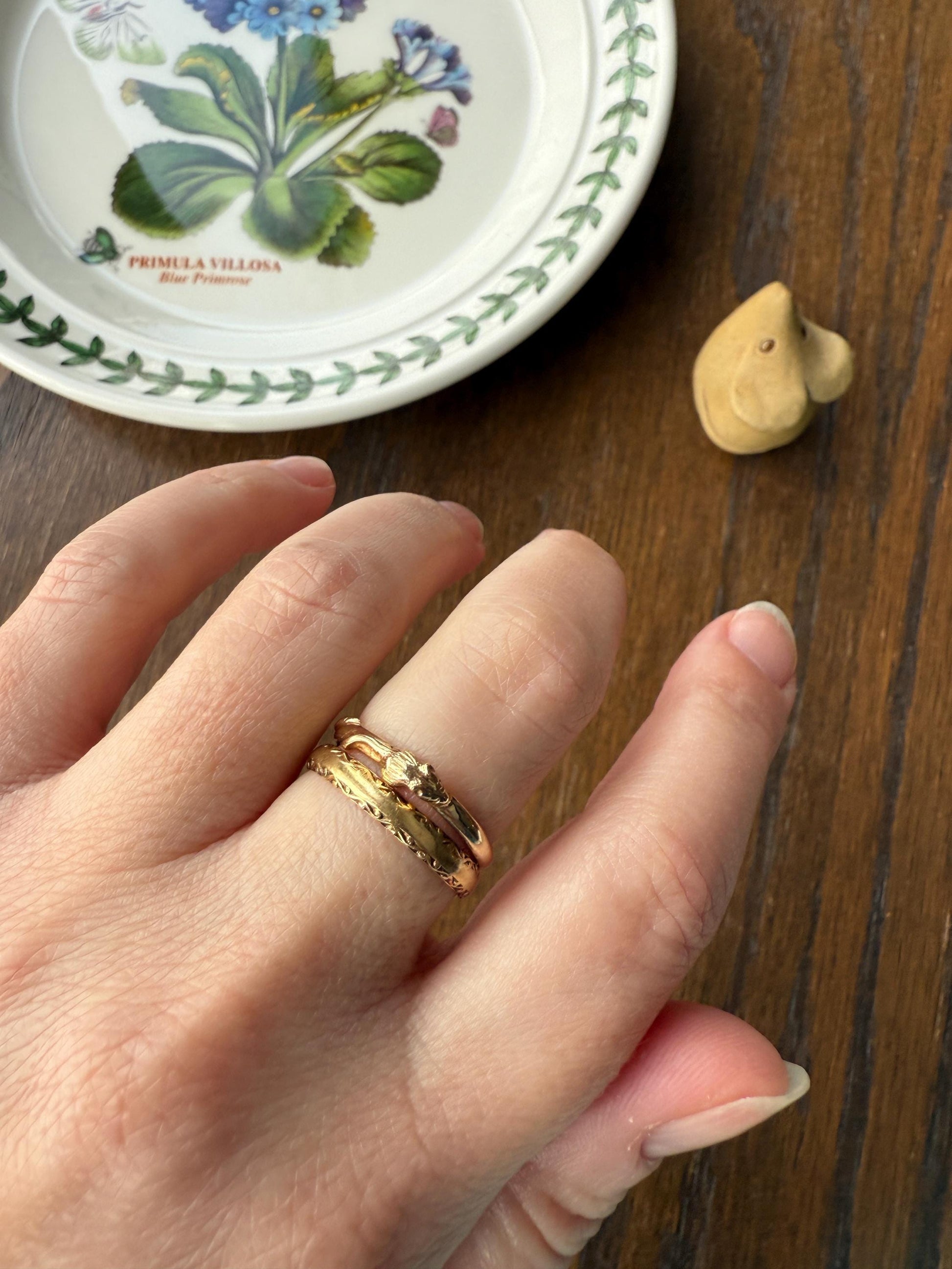 DATED Engraved Vintage Wedding Band Vertical Edge Engraving December 1937 Ornate Swirl Stacker 14k Gold Solid Ring Art Deco