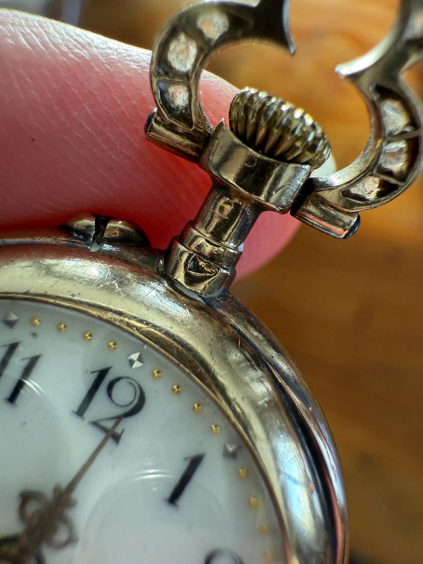 Sparkle Bomb ENTIRELY DIAMOND Encrusted French VICTORIAN Chunky Rose Cut Diamond Antique 18k Gold Silver Pocket Watch Case Pendant Locket