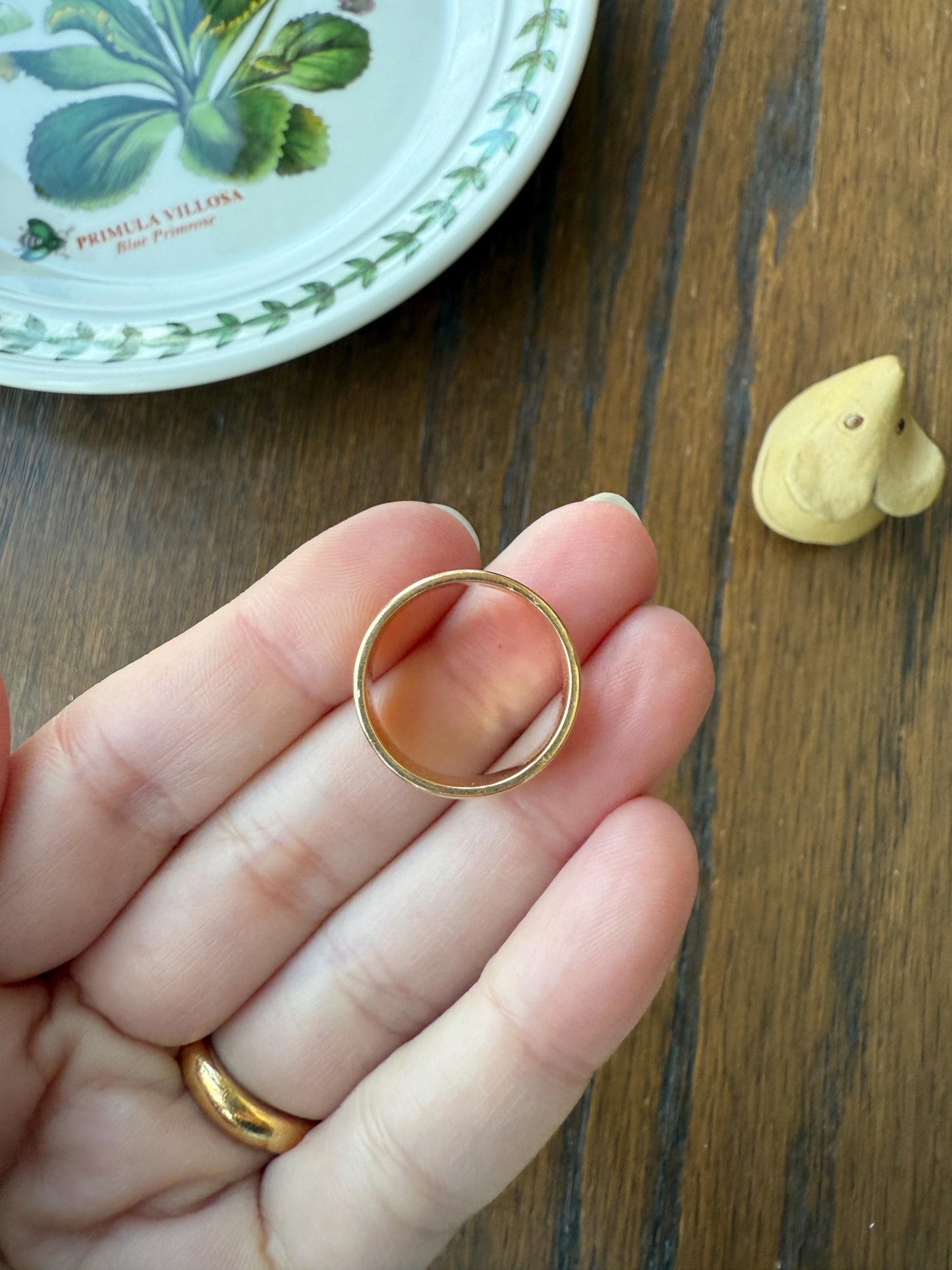 Wish My Name Was ROBERT Antique DATED 1909 French Edwardian 14k Gold Solid Ornate Eternity 3D Monogram Cigar Band Name Ring