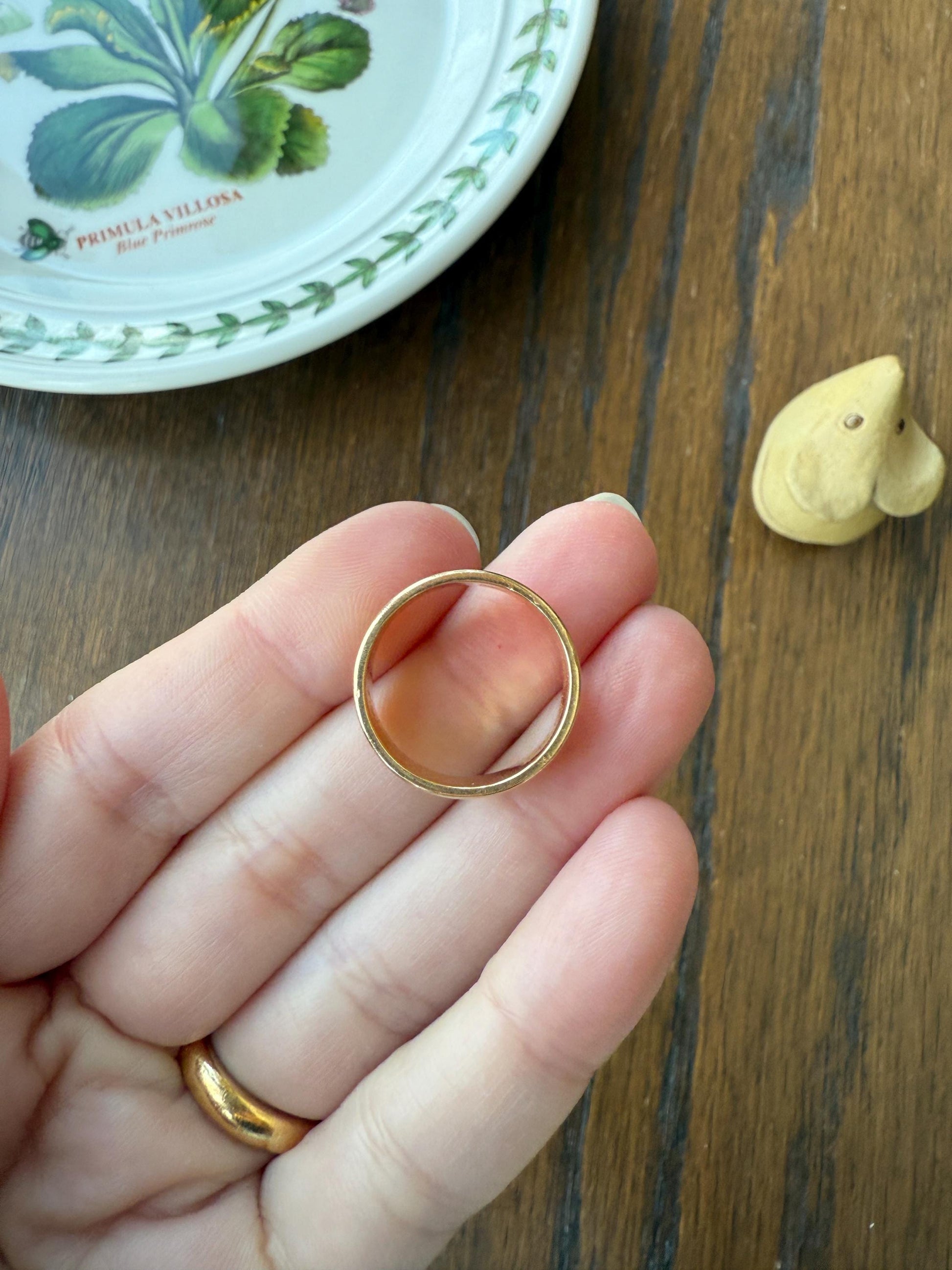 Wish My Name Was ROBERT Antique DATED 1909 French Edwardian 14k Gold Solid Ornate Eternity 3D Monogram Cigar Band Name Ring