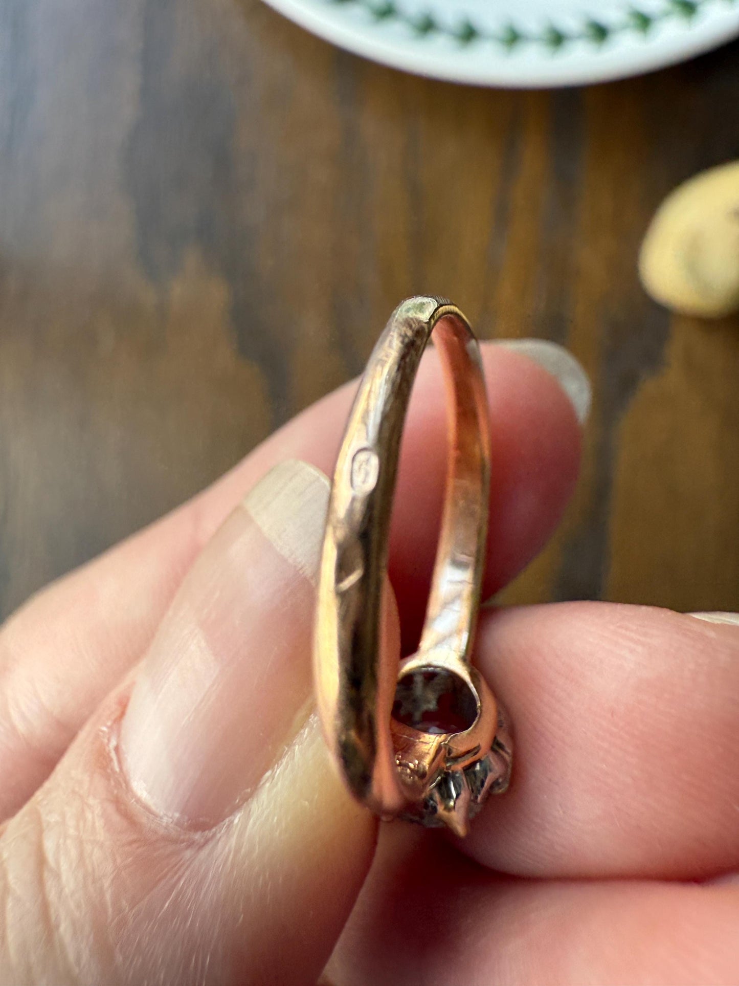 Ornate Classic Victorian Antique One Carat Old Mine Cut DiAMOND Solitaire Ring French 18k Rosy GOLD Engagement All Original Setting & Stone