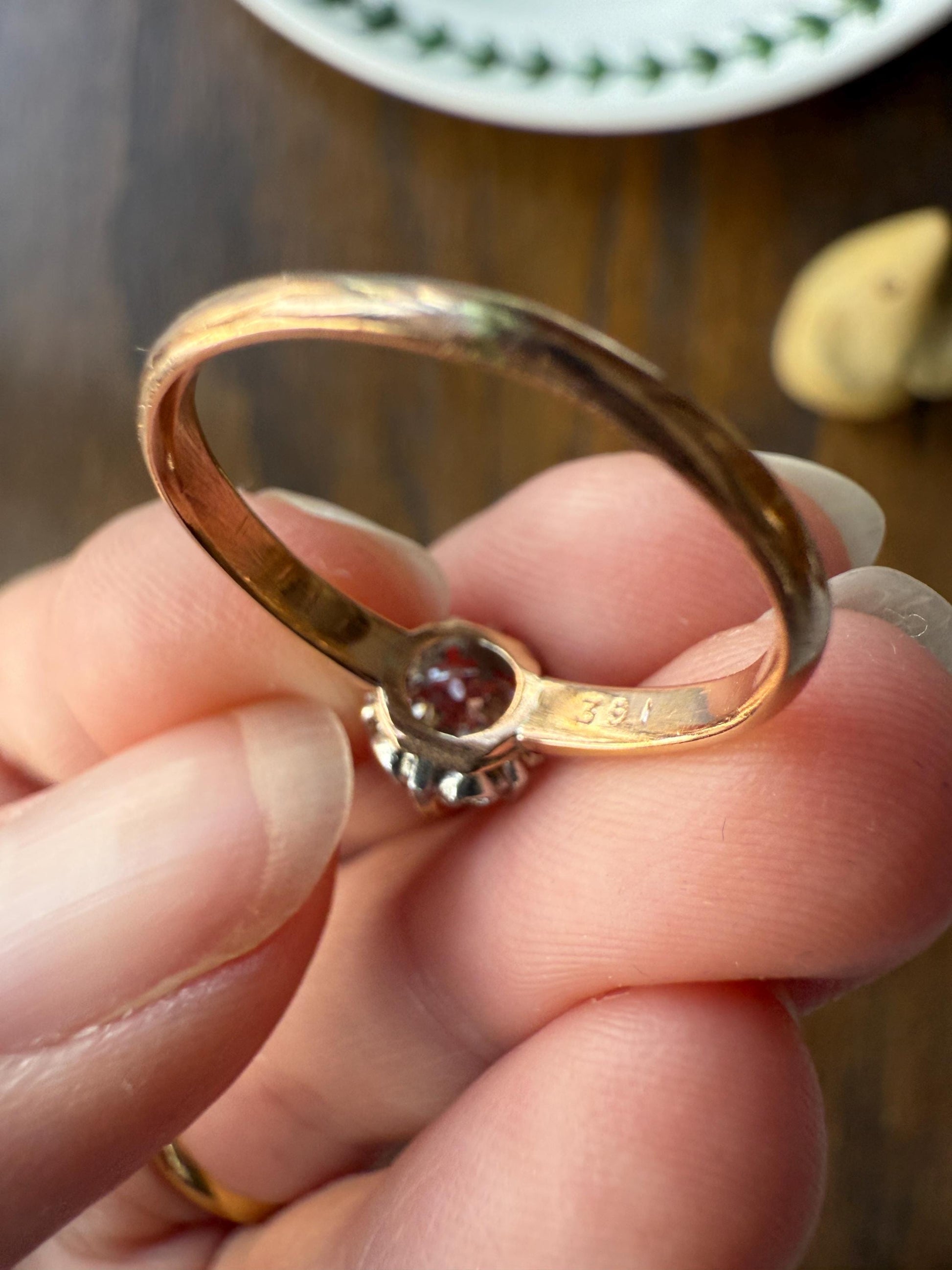 Ornate Classic Victorian Antique One Carat Old Mine Cut DiAMOND Solitaire Ring French 18k Rosy GOLD Engagement All Original Setting & Stone