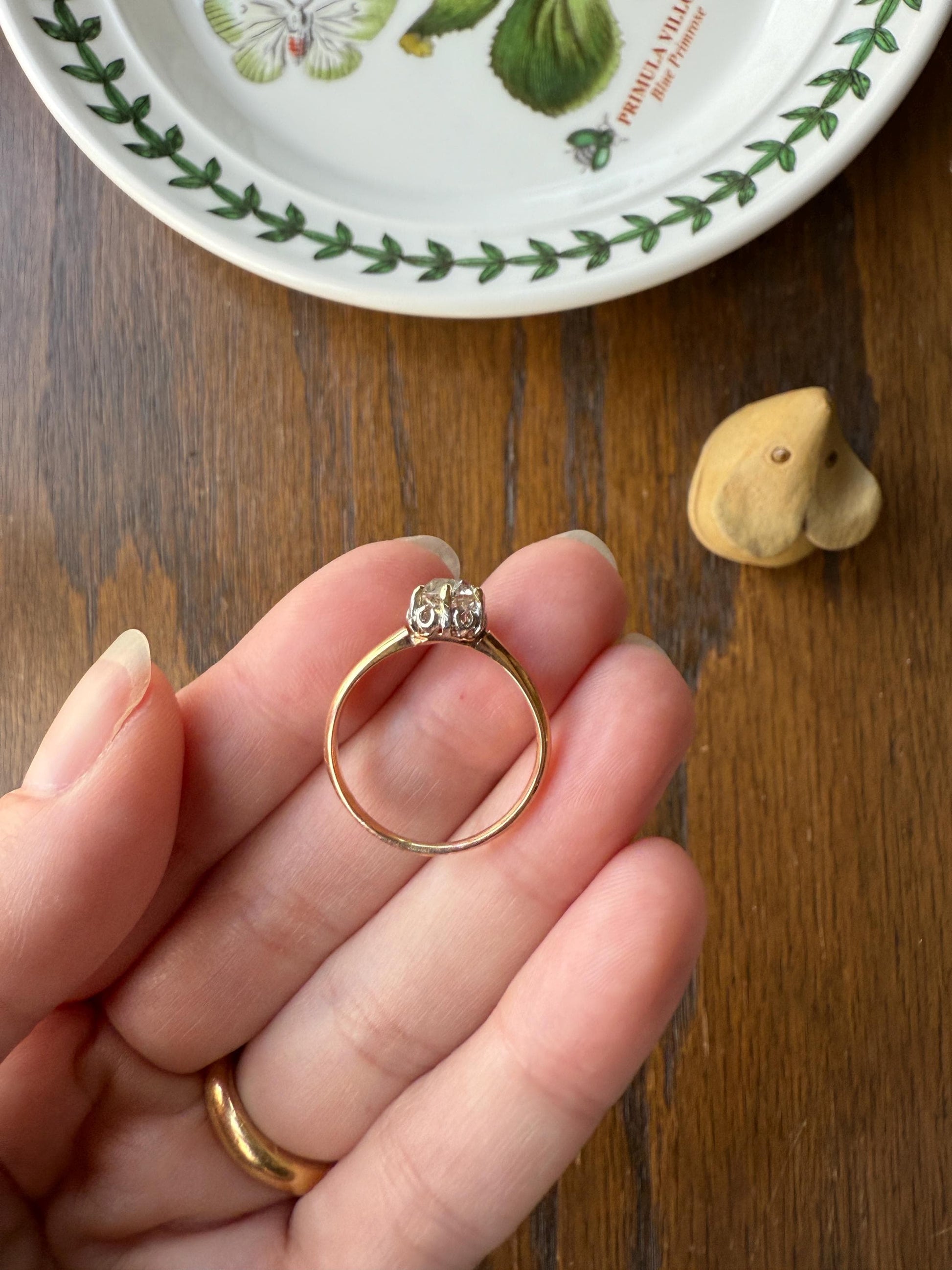 Ornate Classic Victorian Antique One Carat Old Mine Cut DiAMOND Solitaire Ring French 18k Rosy GOLD Engagement All Original Setting & Stone