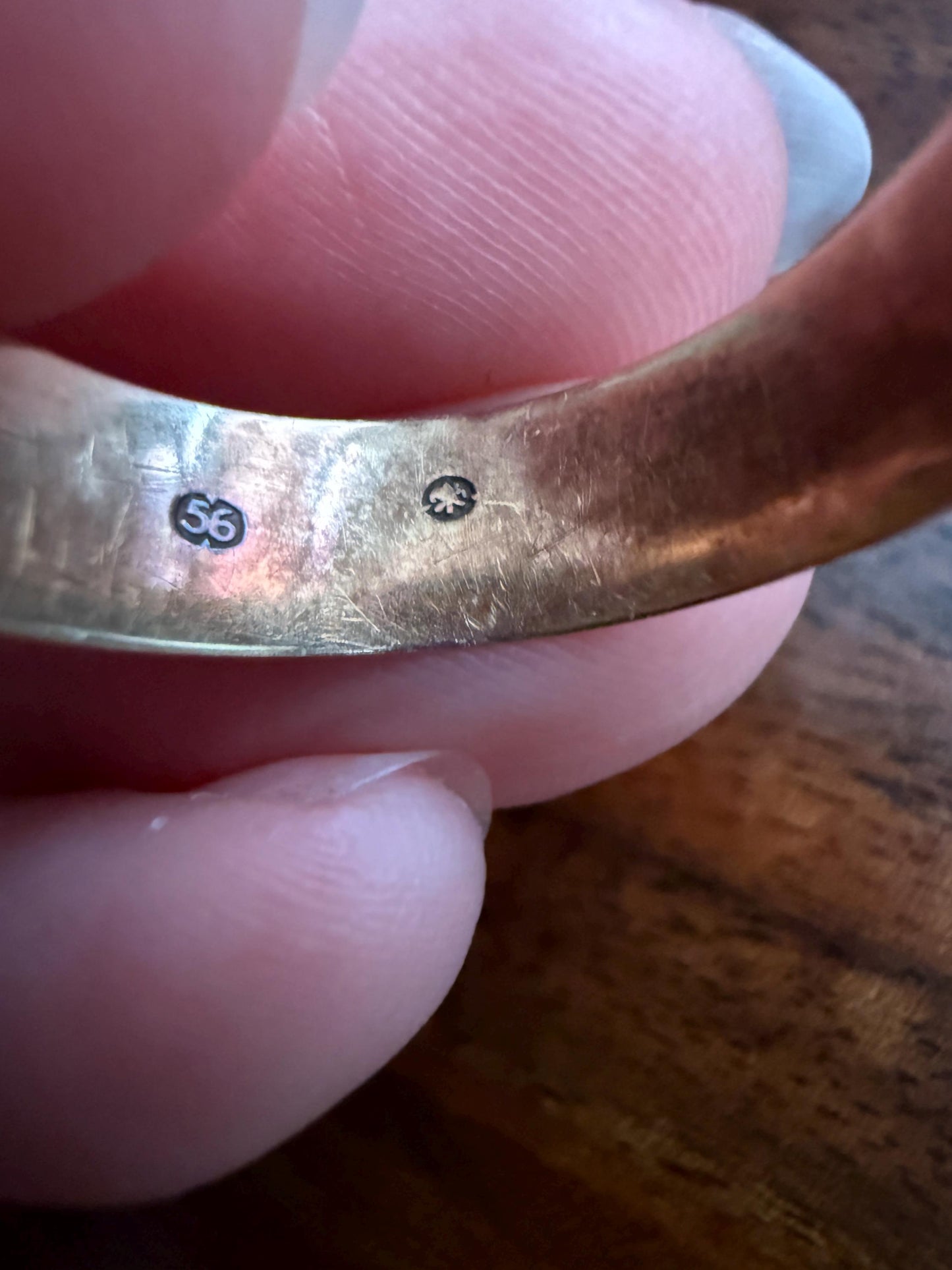 Warm Antique Cigar Band "Gott Schutze Dich" God Bless You 14k Gold Solid Victorian Eternity Ring Wedding Scarce Jewelry with Words Unisex