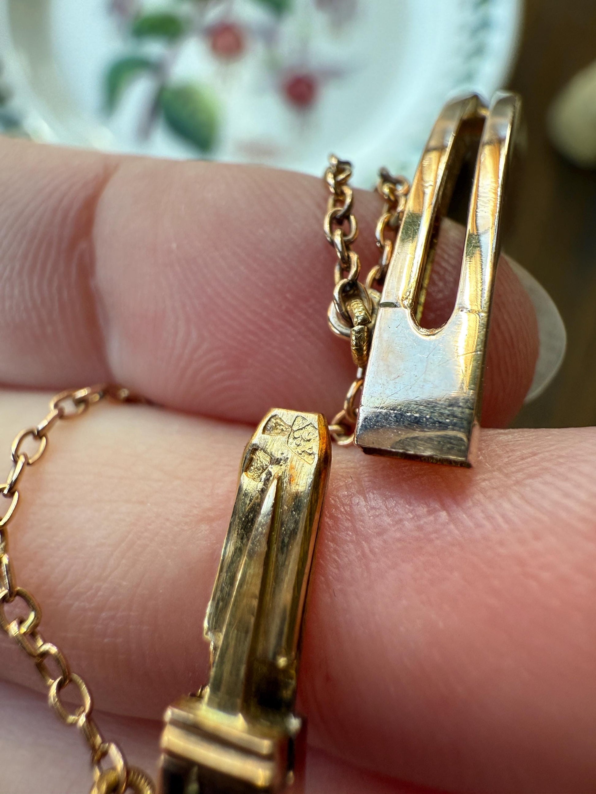 ANTIQUE 1.5Ctw Daisy CLUSTER Old Mine & Rose Cut DIAMONDS French Hinged Bangle Bracelet 18k Gold Silver Belle Epoque OmC Victorian Hallmark