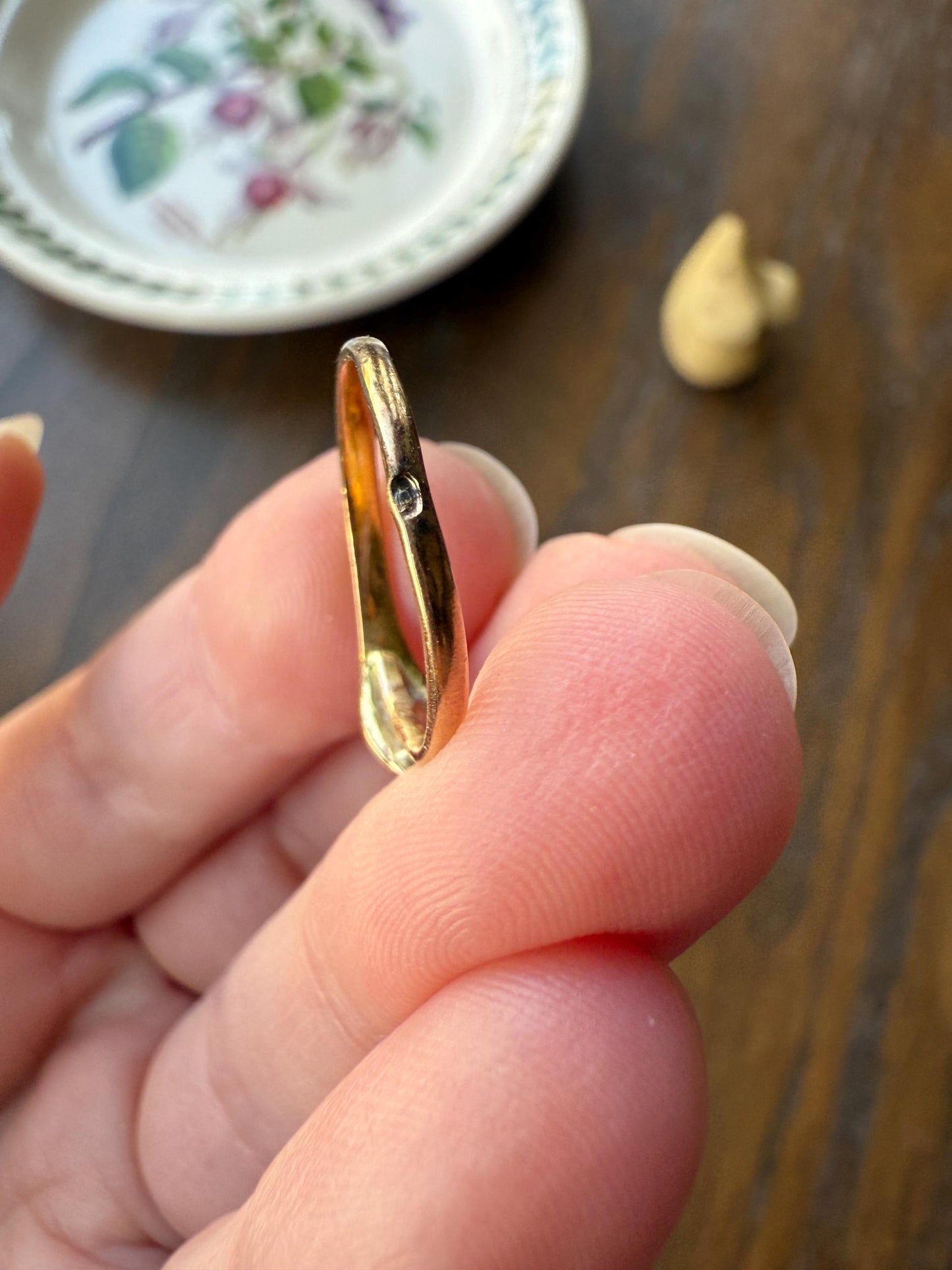 Ouroboros SNAKE Antique 18k Gold French Figural Ring Stackable Animal Band