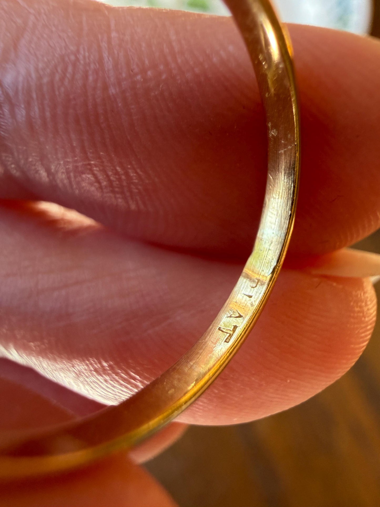 Antique Natural Pinkish Red Ruby Old Mine Cut Diamond Three Stone Band 18k Gold Platinum Ring Stacker