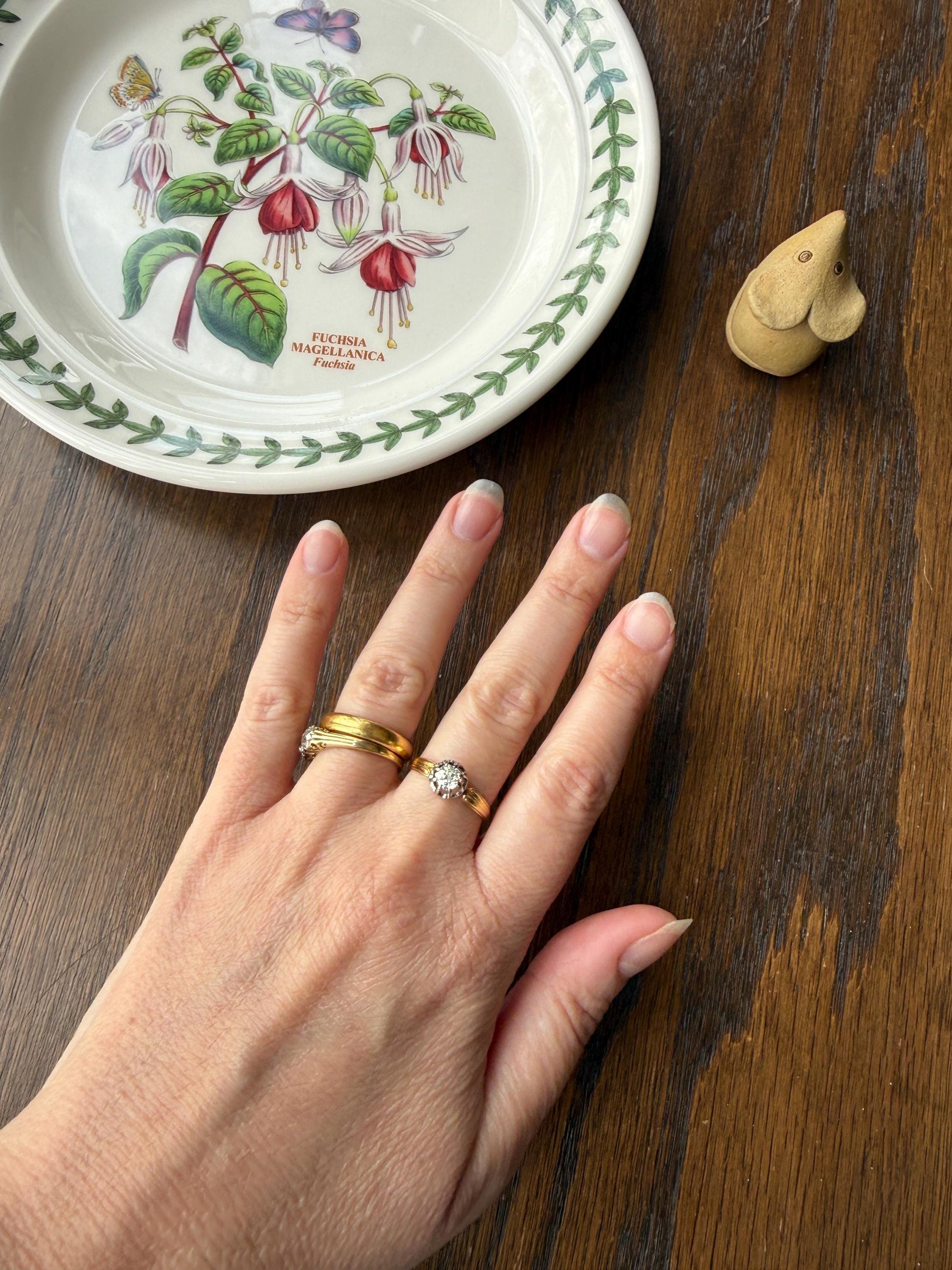 ANTIQUE .4 Carat Old MiNE Cut DIAMOND Ring 18k Gold Solitaire Engagement Minimalist Stacker OMC Warm Victorian Classic Ornate Prongs