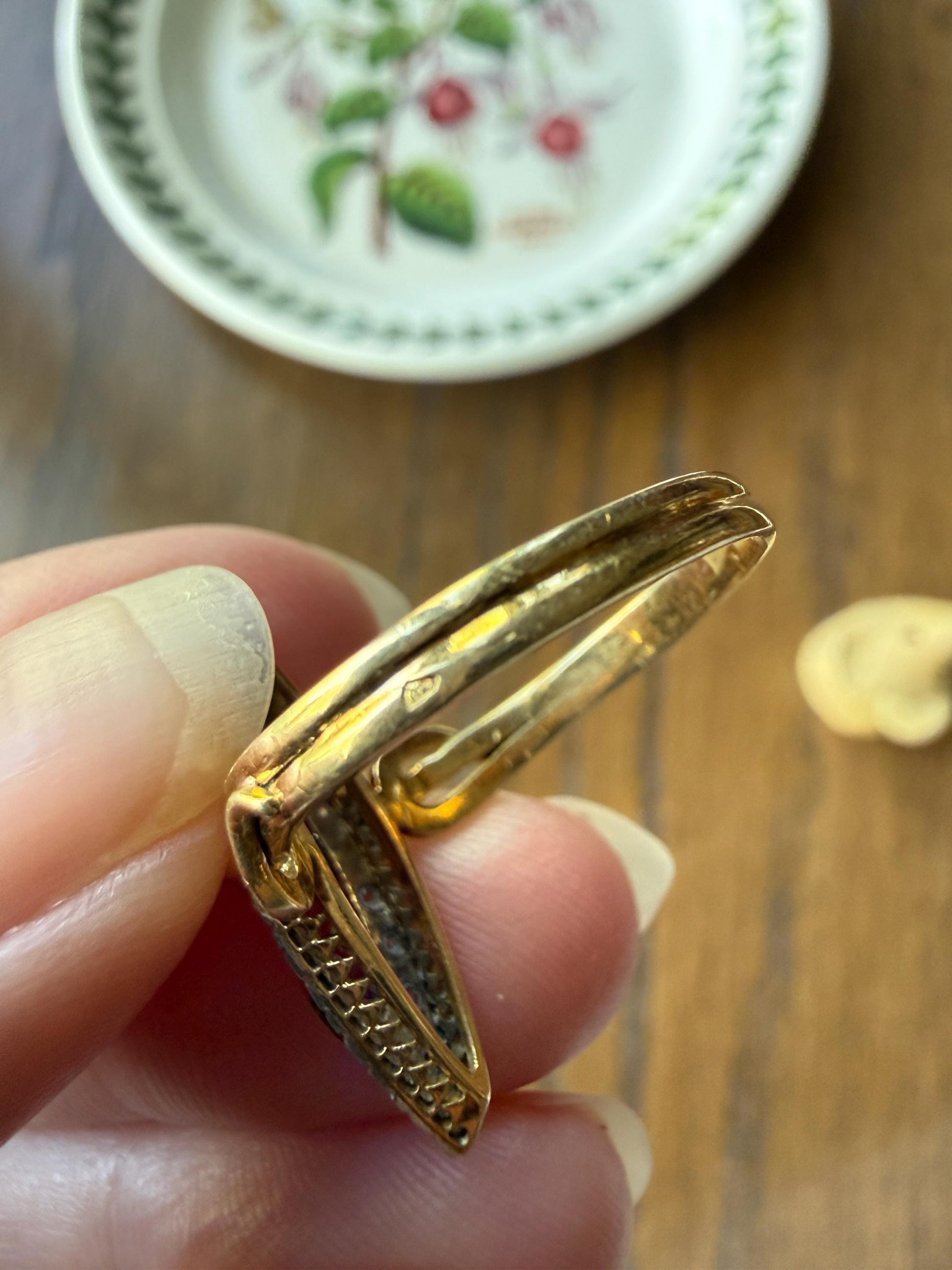 Double SNAKES Antique Ring Natural Ruby Emerald Rose Cut DIAMOND Halo Navette Ring 18k Gold Platinum Red Green Victorian Love Gift