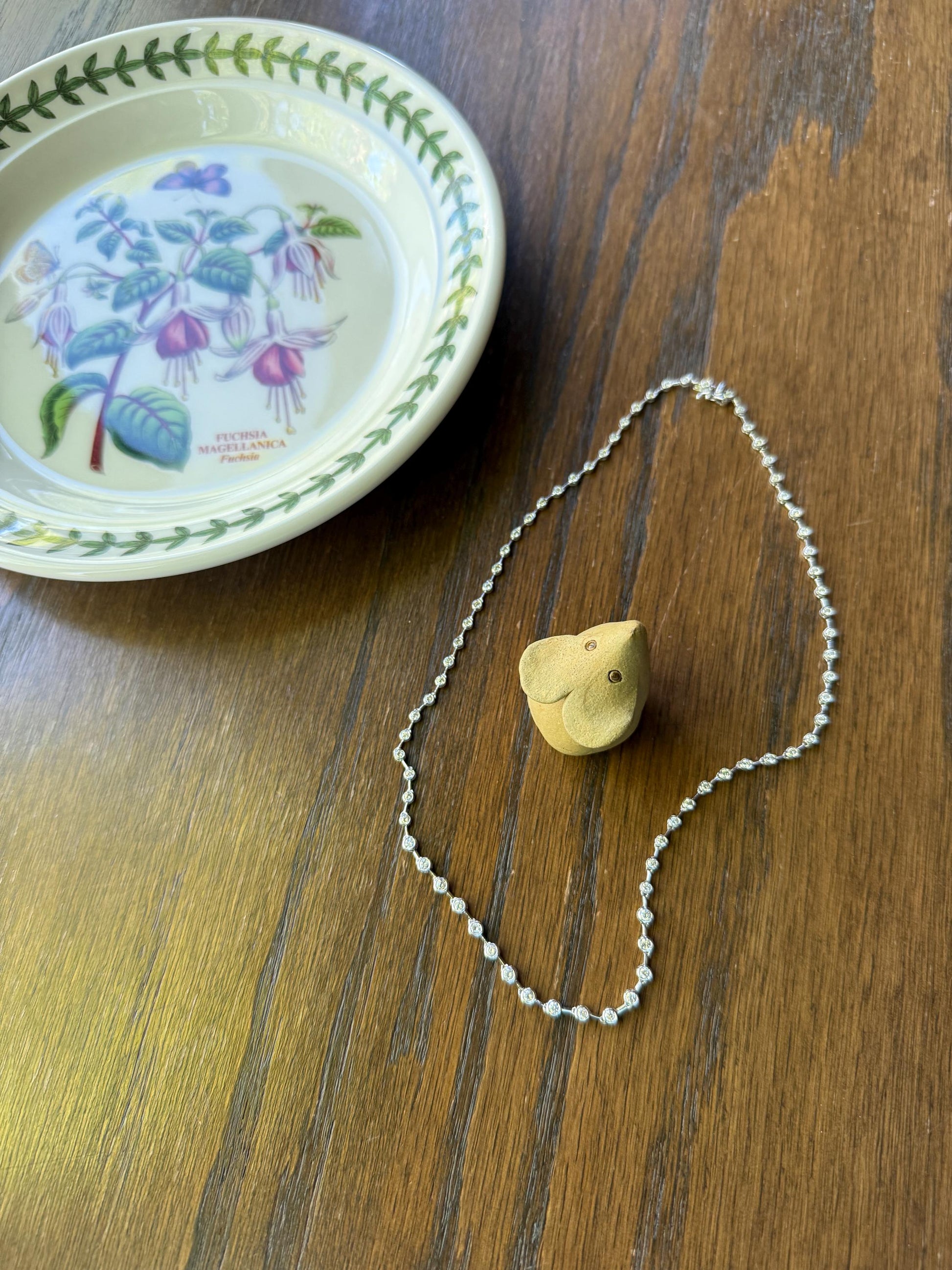 Vintage 73 Bezel Set 3.6 Carats Diamond Riviera Eternity Tennis Chain 18k White Gold Necklace French 16" Minimalist Geometric Layering VTG