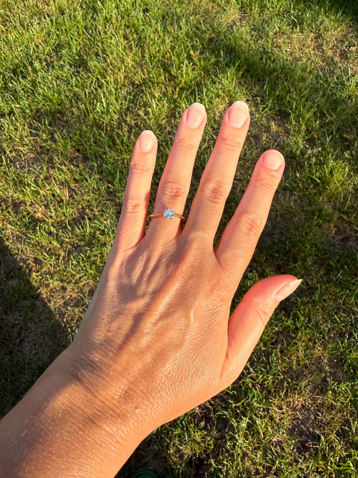 Antique Natural .7 Carat Old Mine Cut Diamond Eye Clean Solitaire 18k Gold Edwardian Victorian Original Engagement Ring Stacker