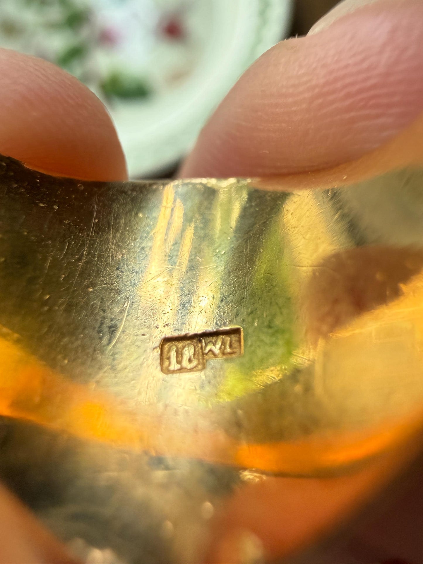 HEAVY 13g 18k Gold Count's CROWN French Nobility Antique SIGNET Ring Diamonds on Shield Lion Rampant Crest Chunky Band Coat of Arms Unisex
