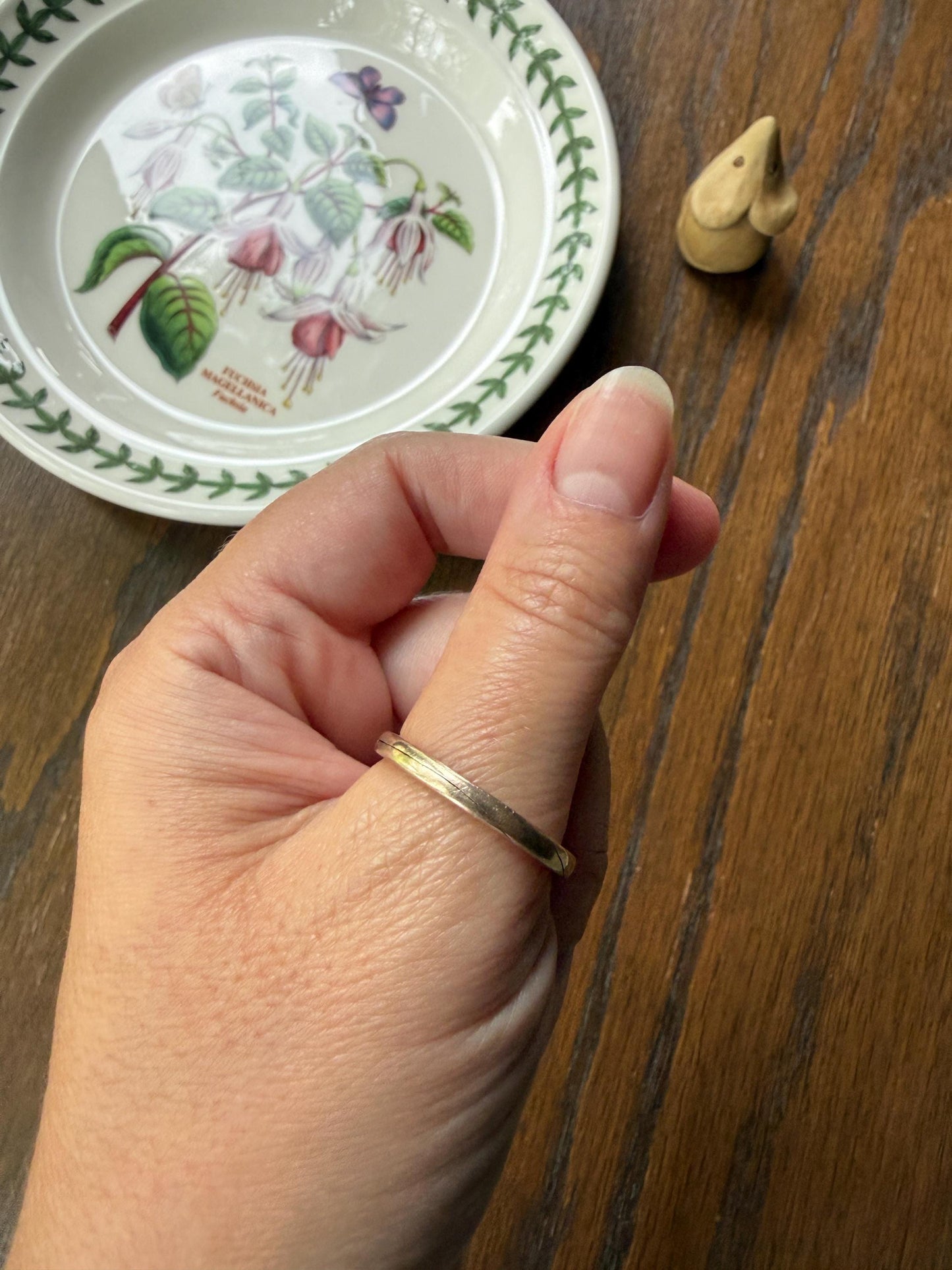 DATED 1851 Early VICTORIAN French Antique 18k Gold GIMMEL Large Unisex Wedding Band Skinny Puzzle RiNG Donut Stacker Comfort Fit Georgian