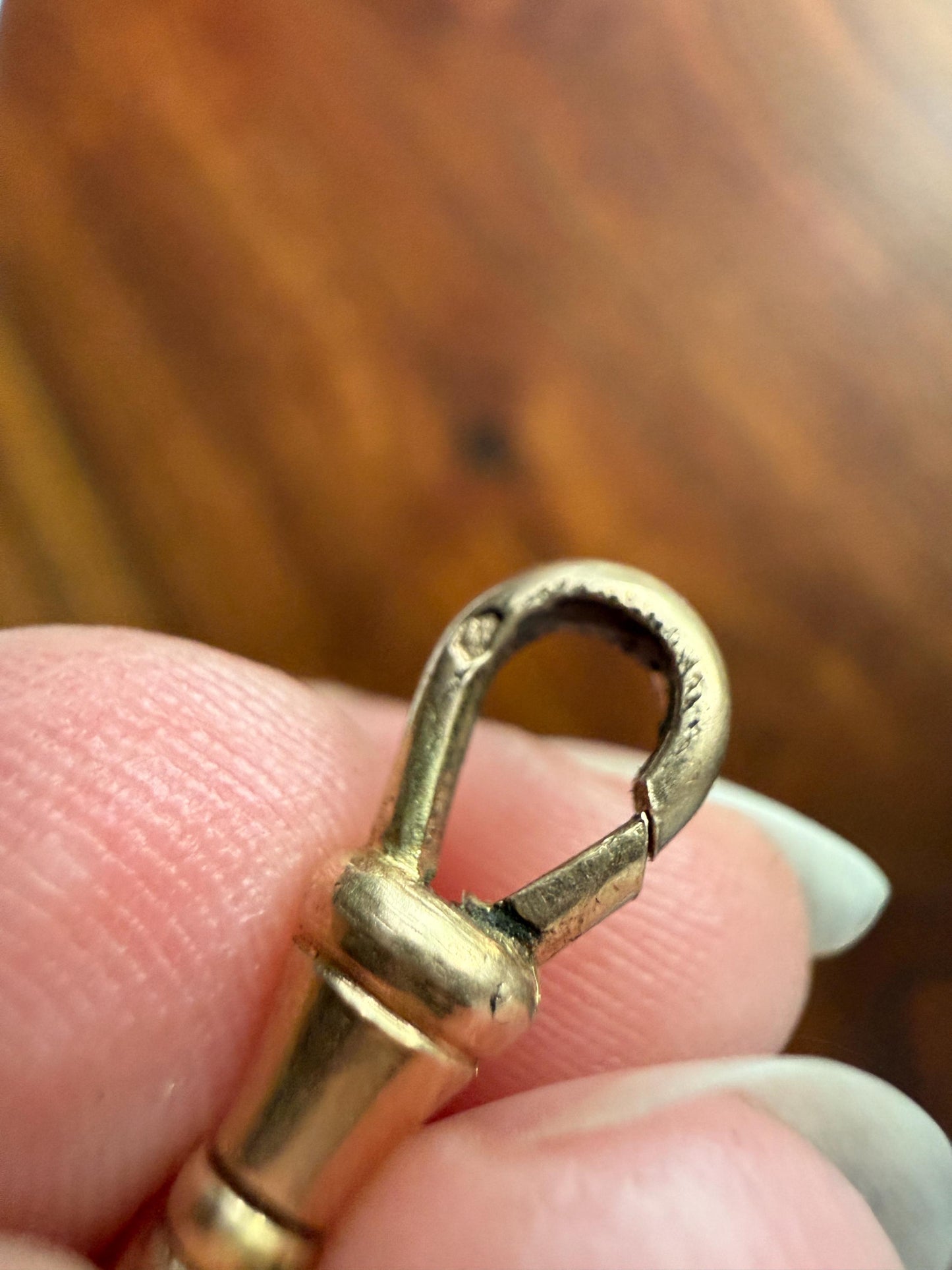 FRENCH ANTIQUE 18k GOLD Solid 1.8g Swivel Victorian Dog Clip Clasp Pendant Holder Extender Connector Neckmess Neckstack Sturdy Parts #8