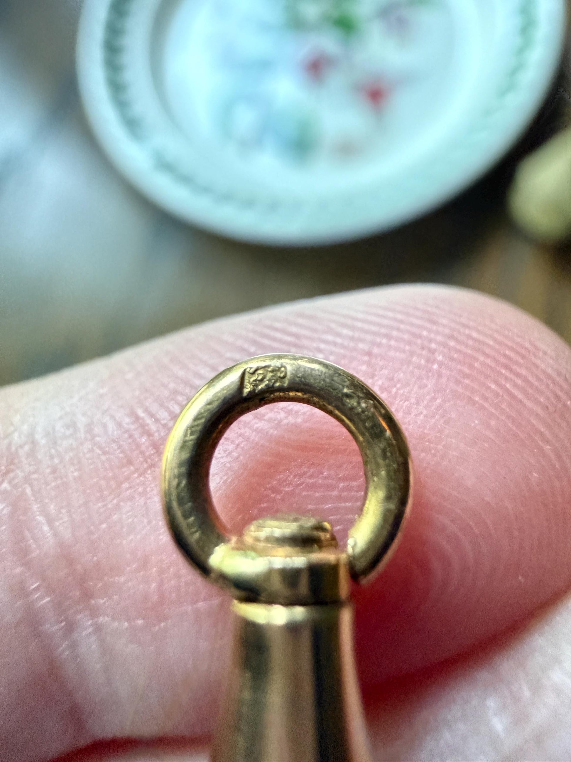 FRENCH ANTIQUE 18k GOLD Solid 2g Victorian Dog Clip Clasp Pendant Holder Extender Connector Neckmess Neckstack Sturdy Parts