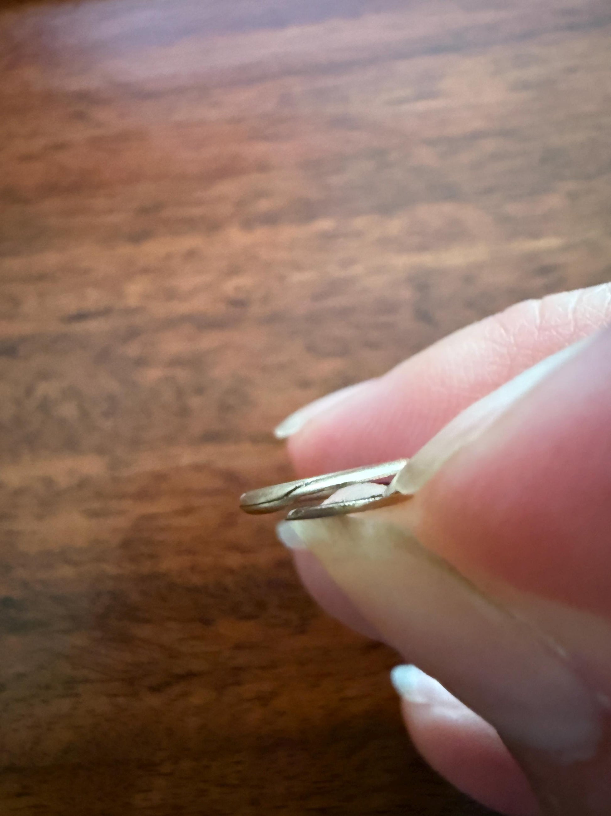 SPLIT Ring Pendant Holder Connector Antique 14k Gold Victorian Parts Findings Neckmess Neckstack