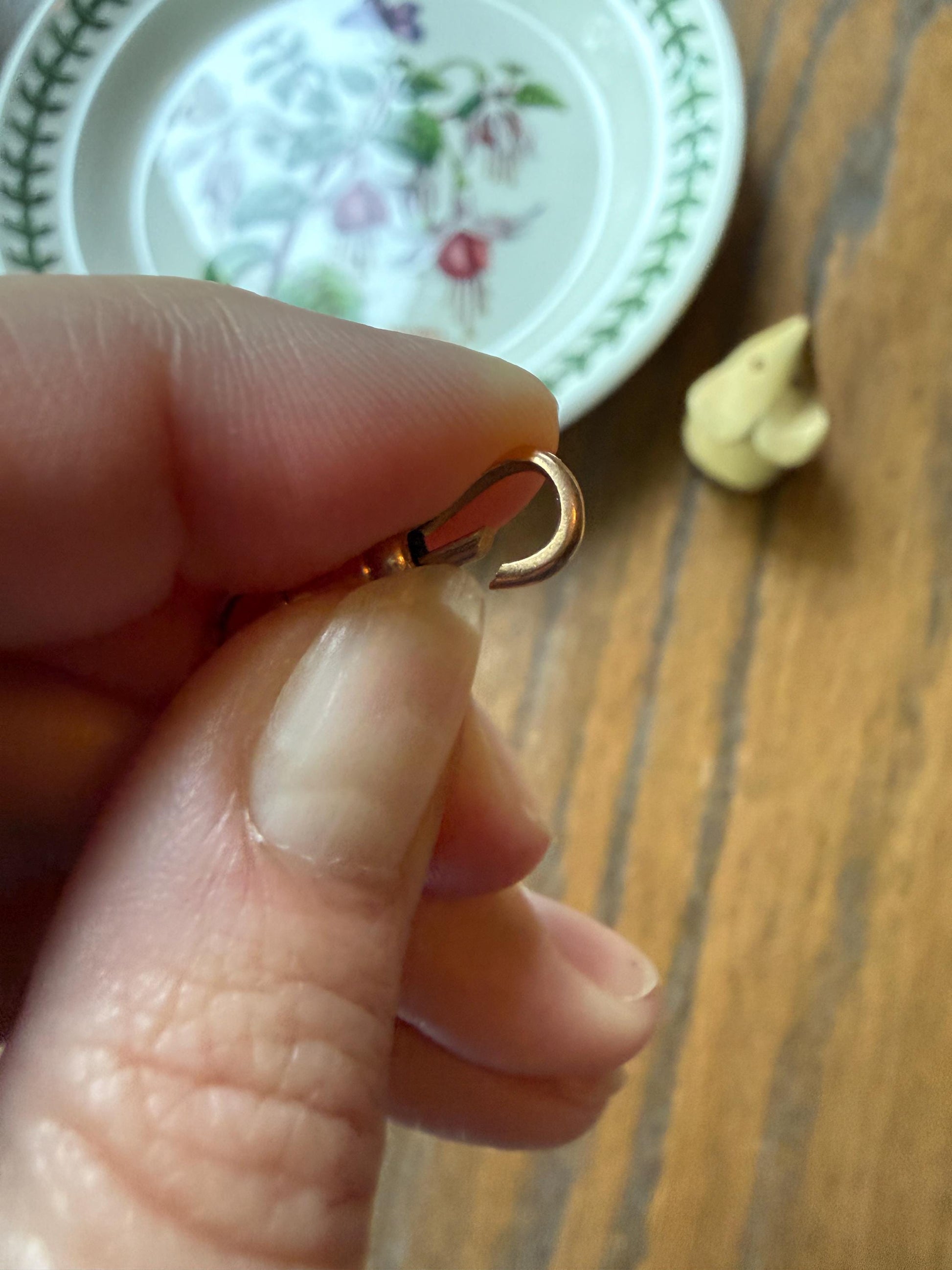 FRENCH ANTIQUE 18k GOLD Solid 2g Victorian Dog Clip Clasp Pendant Holder Extender Connector Neckmess Neckstack Sturdy Parts