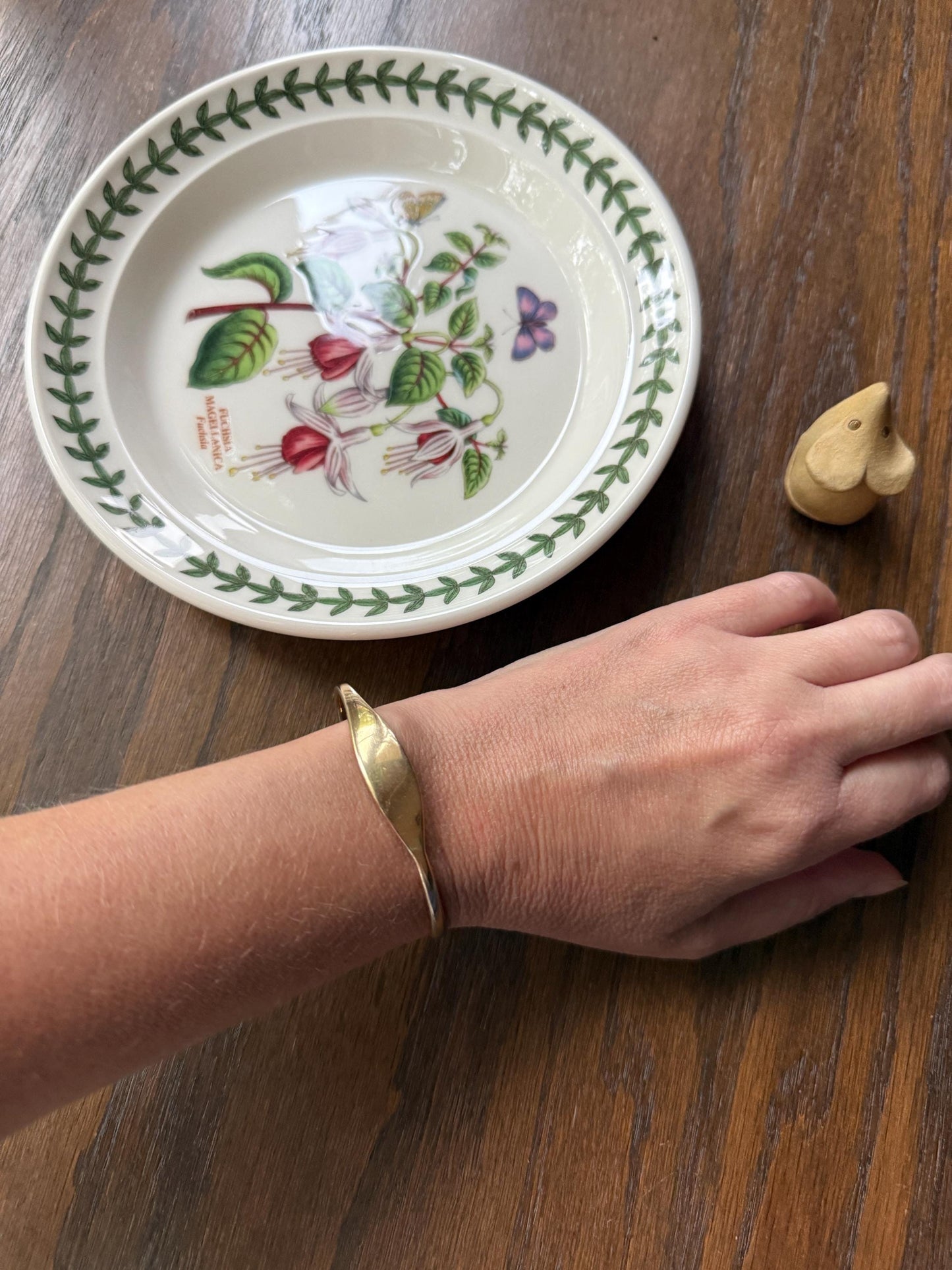HEAVY French Vintage to Antique 17g 18k Gold Gold Solid Tension Cuff Bangle Adjustable Bracelet French Minimalist Wriststack To Engrave