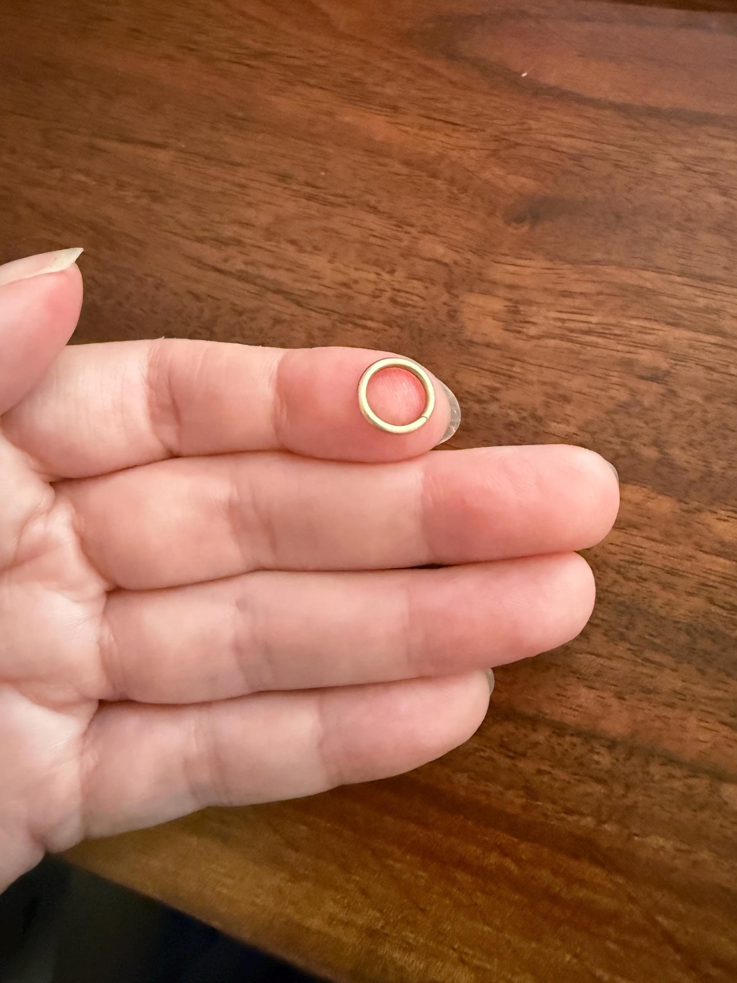 SPLIT Ring Pendant Holder Connector Antique 14k Gold Victorian Parts Findings Neckmess Neckstack