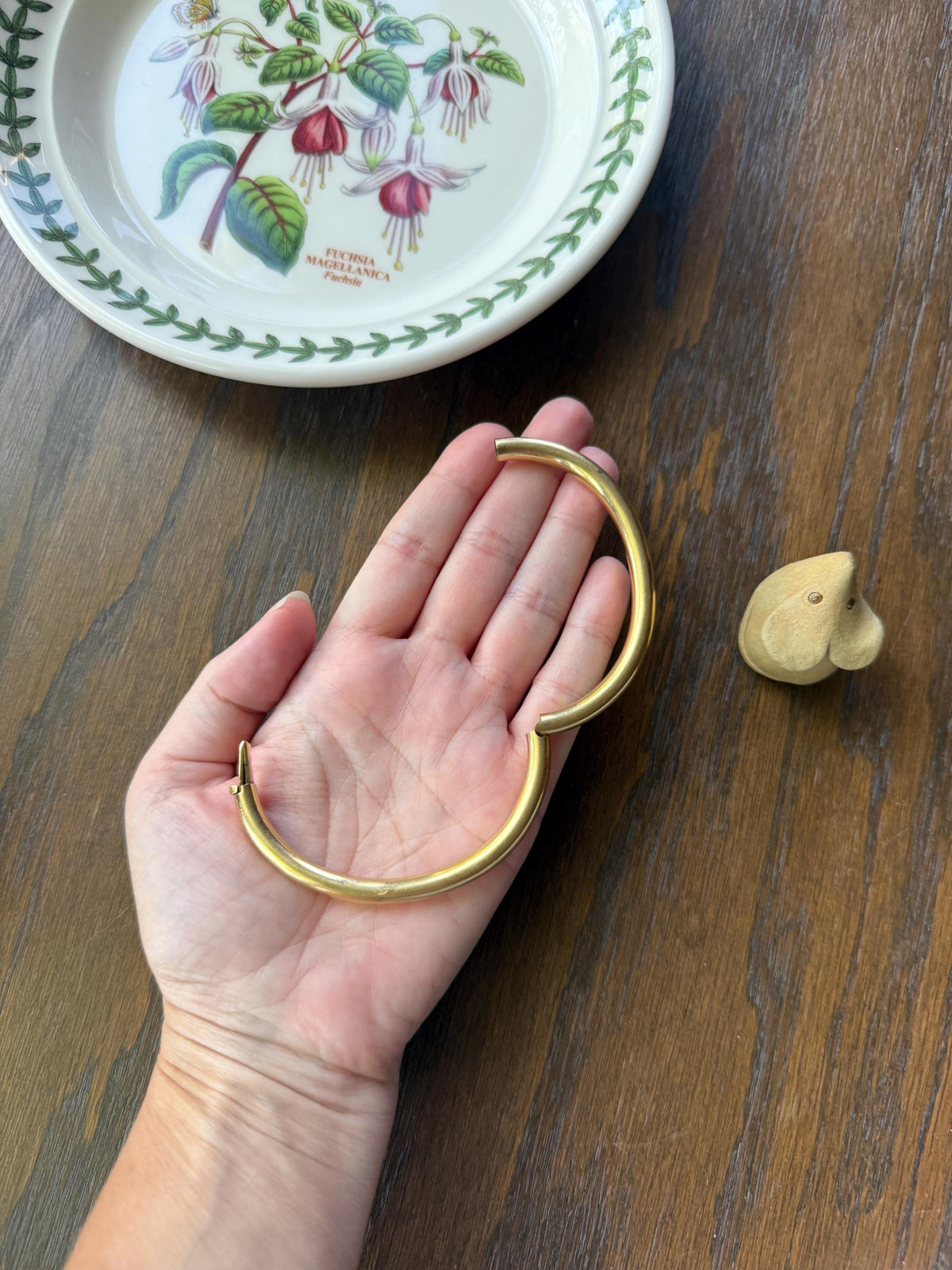French Antique Period Hallmark Oval Donut Hinged Bangle Bracelet 17.4g 18k GOLD Solid Pipe Stacker Wriststack Staple Glowing Victorian
