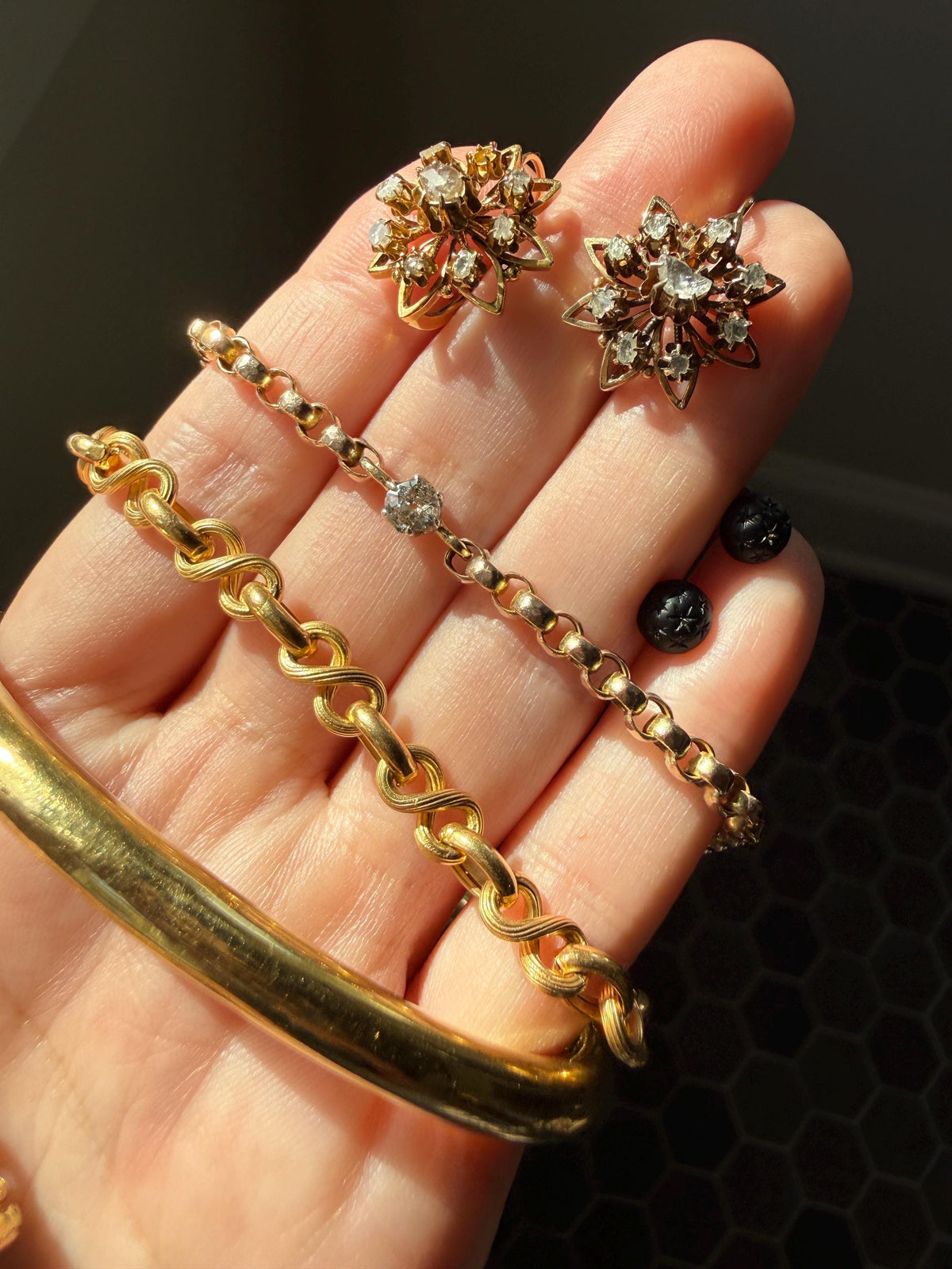 French Antique Period Hallmark Oval Donut Hinged Bangle Bracelet 17.4g 18k GOLD Solid Pipe Stacker Wriststack Staple Glowing Victorian