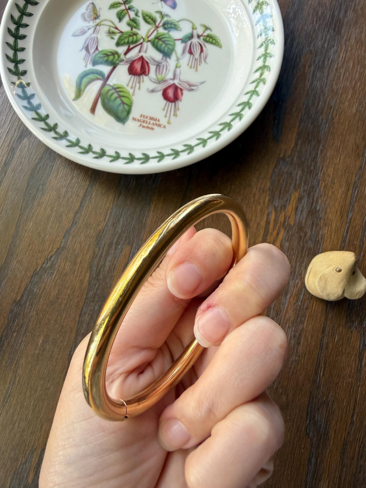 French Antique Period Hallmark Oval Donut Hinged Bangle Bracelet 17.4g 18k GOLD Solid Pipe Stacker Wriststack Staple Glowing Victorian