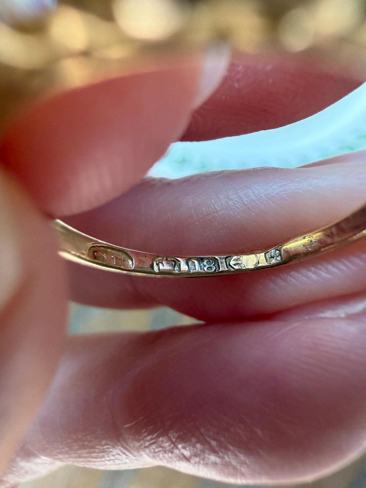 Victorian Antique .8 Carat Old Mine Cut Diamond Five Stone Ring 18k Gold Eye Clean Daily Wearer Band