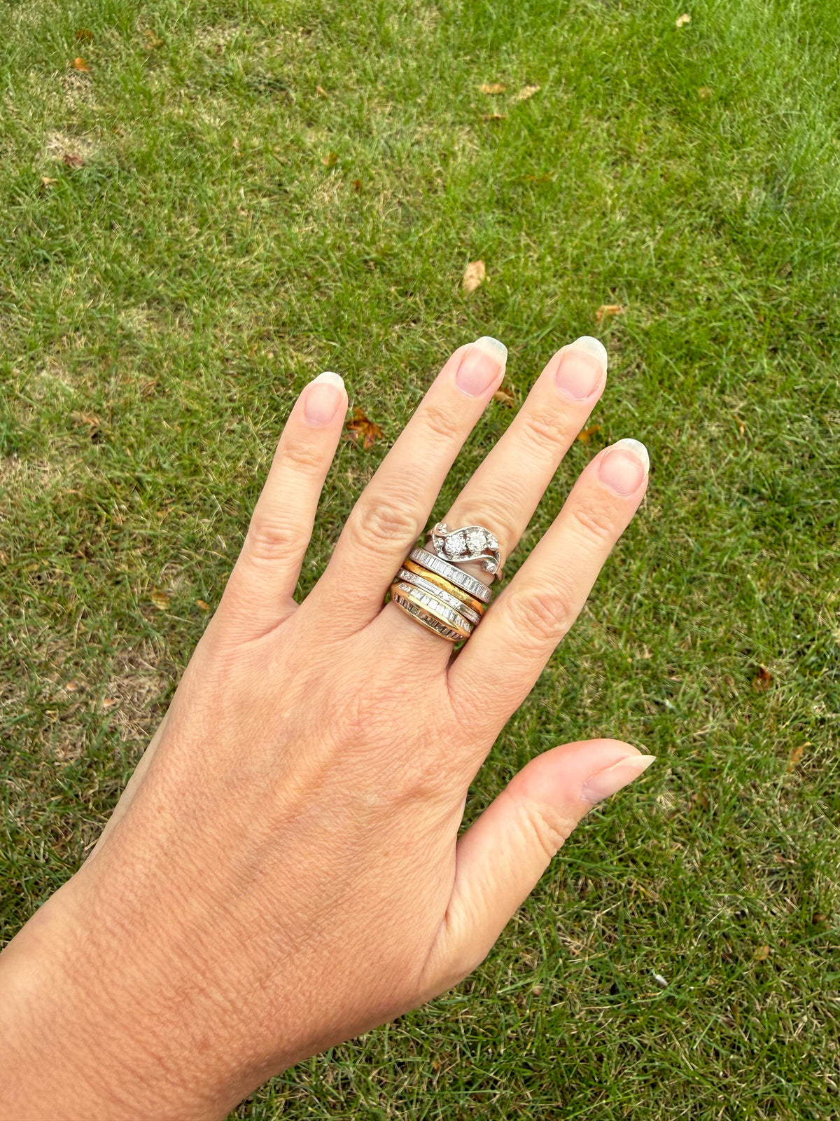 Antique Art Deco 1 Carat PLATINUM Natural Baguette and Old Single Cut Diamond Eternity Ring Skinny Stacker Beveled Channel Set Wedding Band