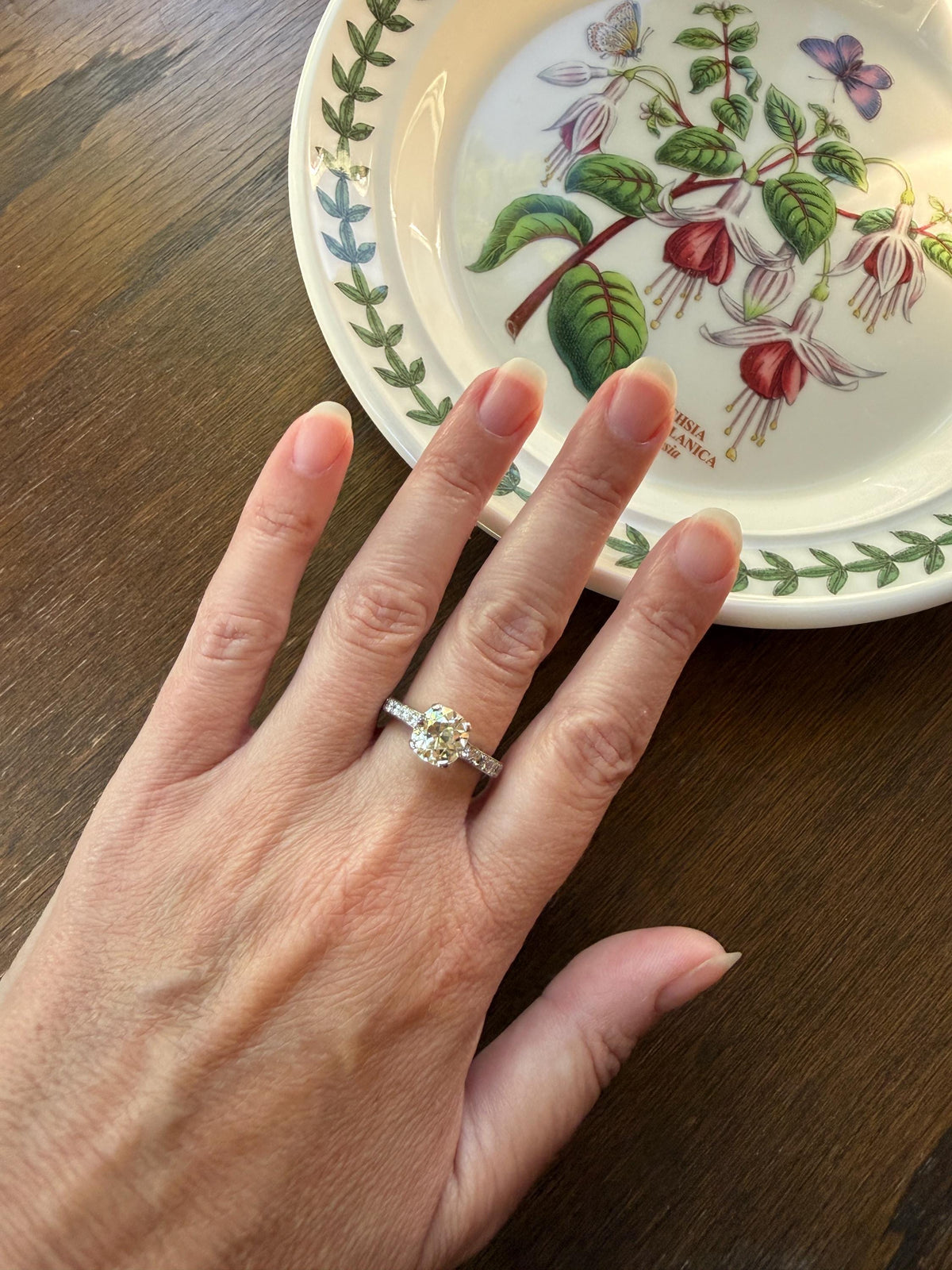 Original Vintage Eye Clean 2.25 Carat Natural Old Mine Cut DiAMOND Solitaire Ring French 18k White GOLD Engagement Art Deco 2.75Ctw