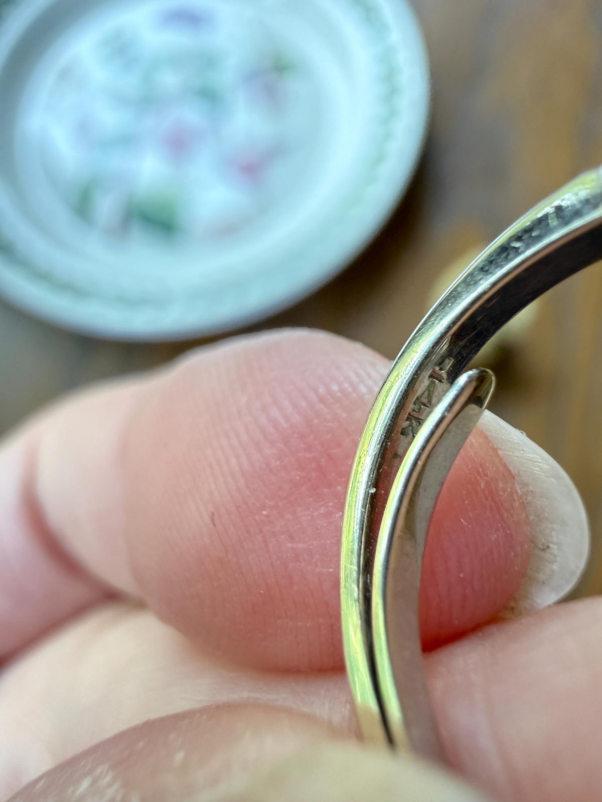 Vintage .8 Carat Tdw Old Mine Old European Cut Diamond SWIRL Ring 14k White Gold Ornate Scrolled Band Art Deco Stacker Toi et Moi
