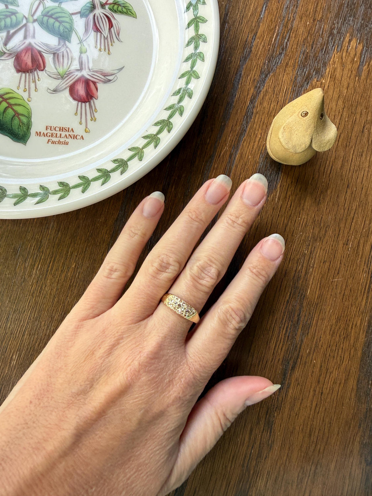 Antique 21 Natural Old Rose Cut DIAMONDS Angled GRID Triple Row Cobblestone 18k Gold Ring Stacker Pave Encrusted Wide Band Sparkle
