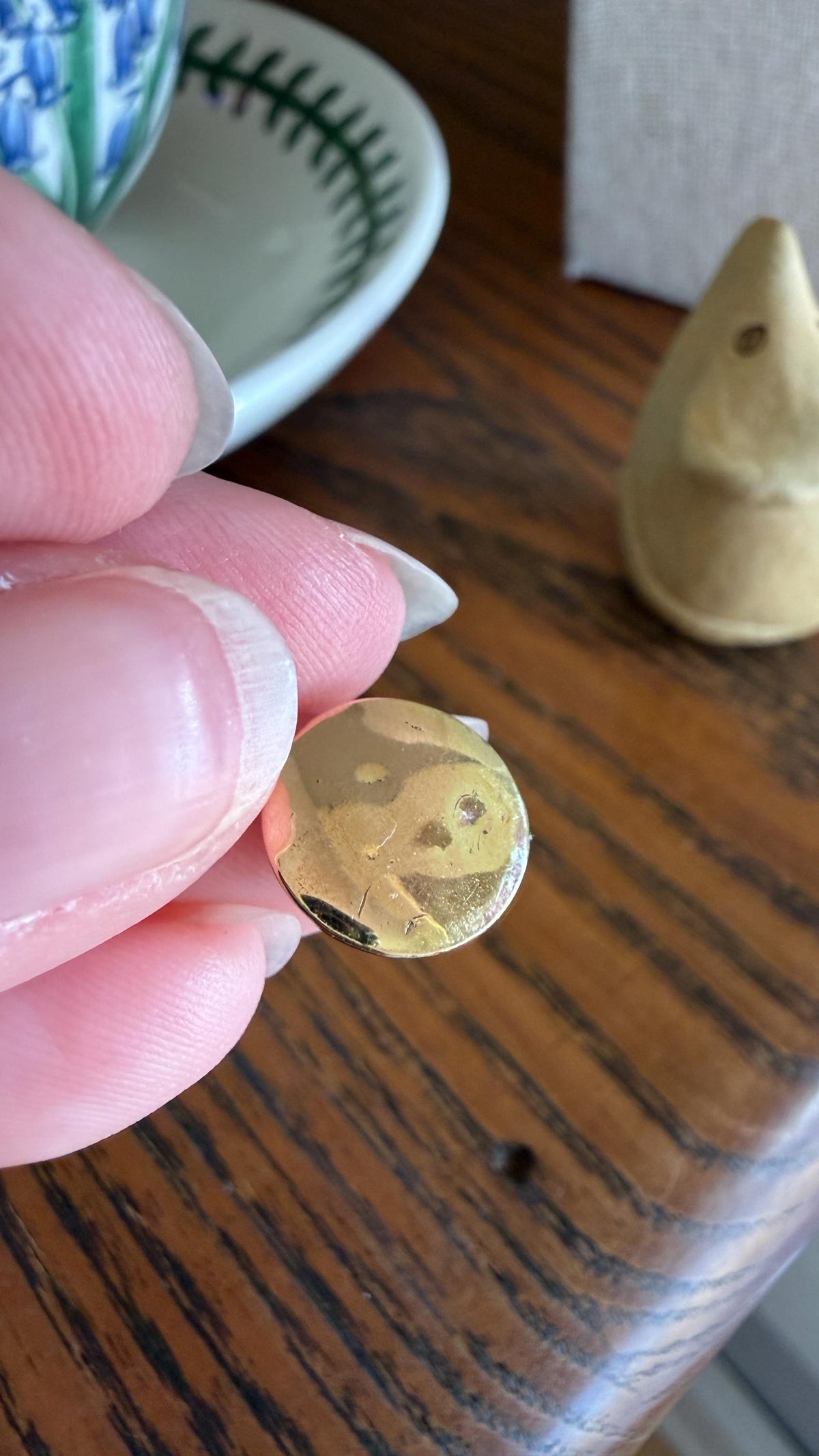 Antique Lucky Clover 14k Gold Solid Figural Green Enamel Pendant Charm Jugendstil Medallion Figural Good Luck Talisman #2