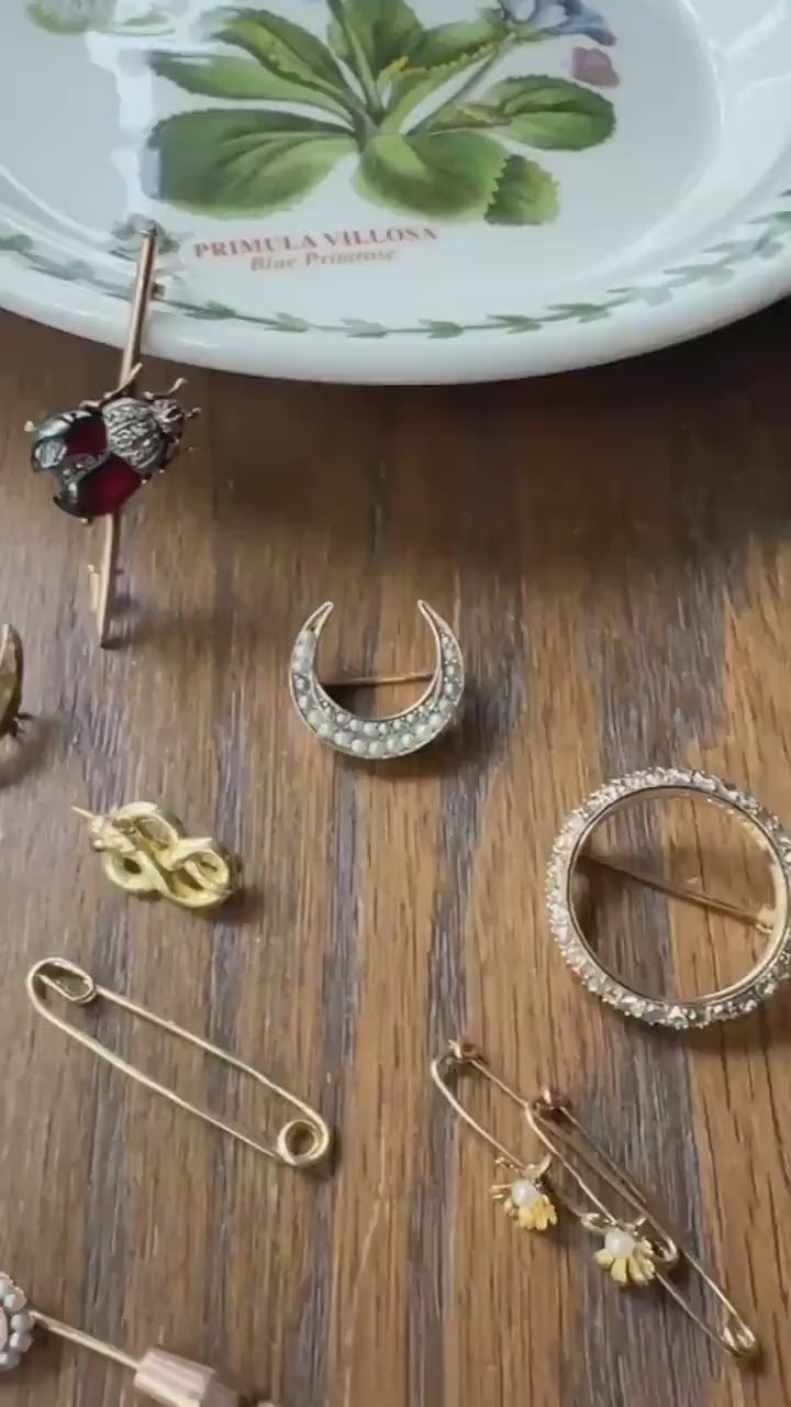 OUROBOROS Coiled SNAKE Georgian early Victorian Antique Figural Clasp Pendant 9k Rosy Gold Hair Locket Love Gift Extender Connector Not 10k